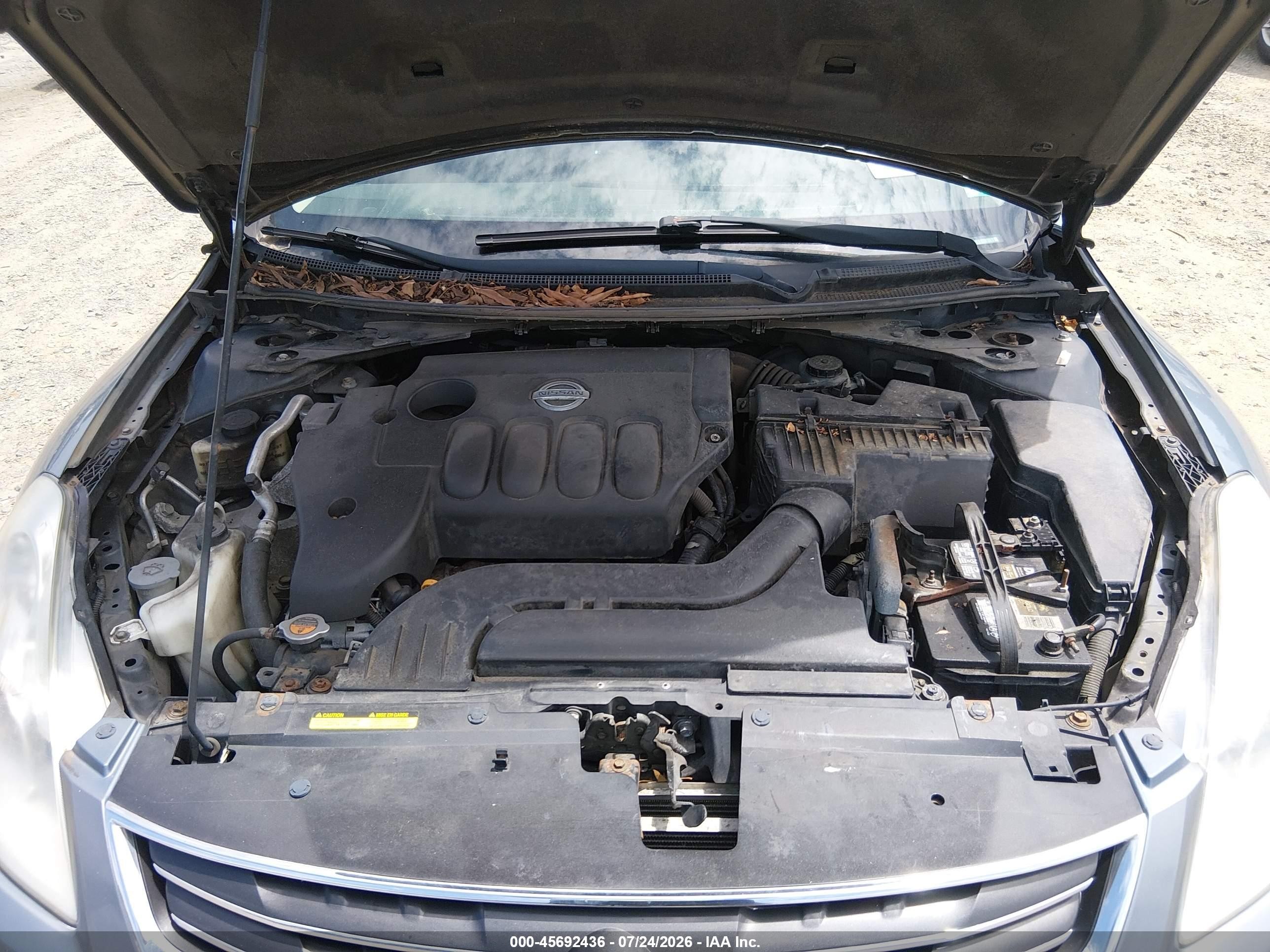 2010 Nissan Altima 2.5 S Blue vin: 1N4AL2APXAN525449