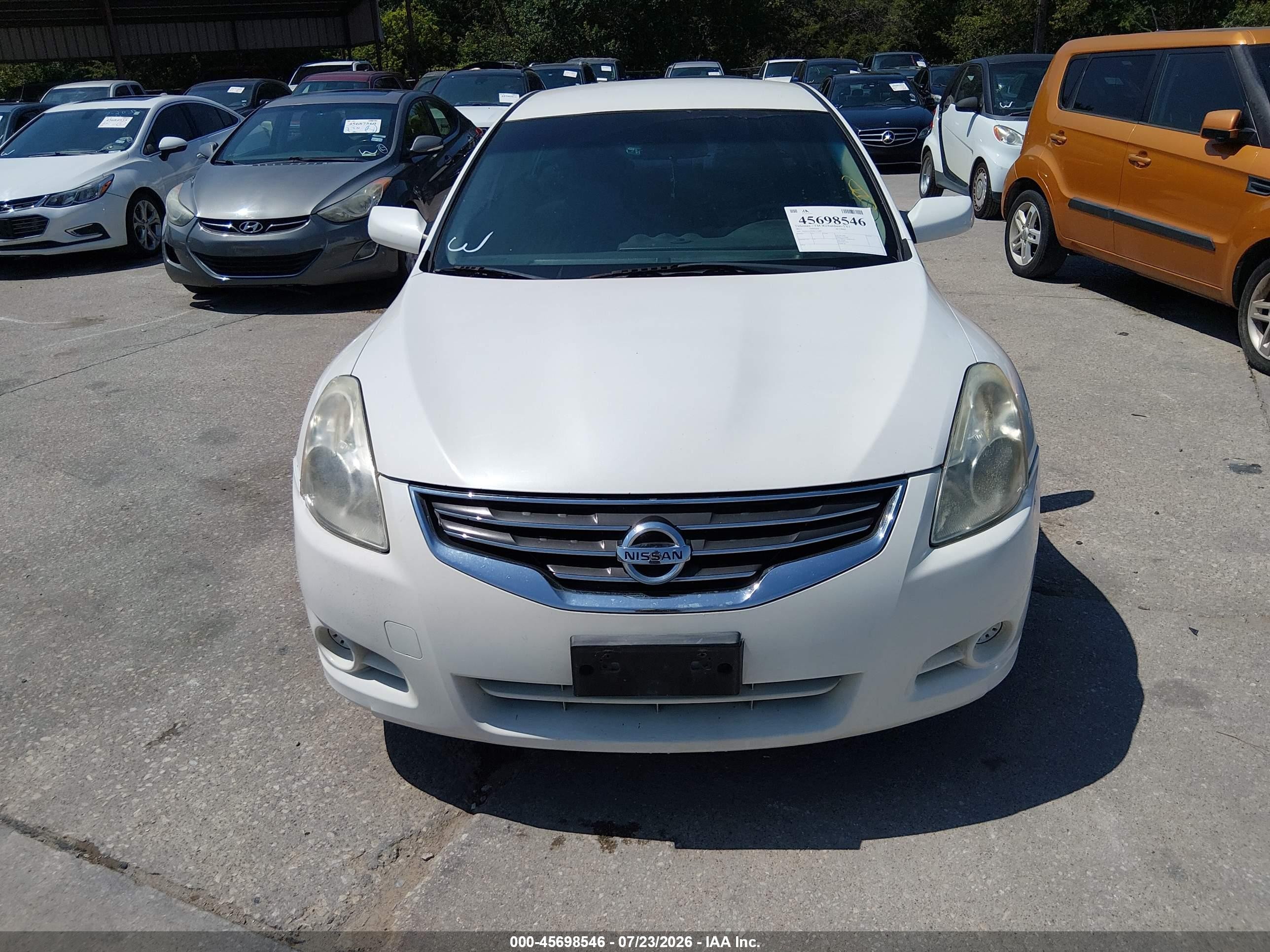 2011 Nissan Altima 2.5 S White vin: 1N4AL2APXBC152989