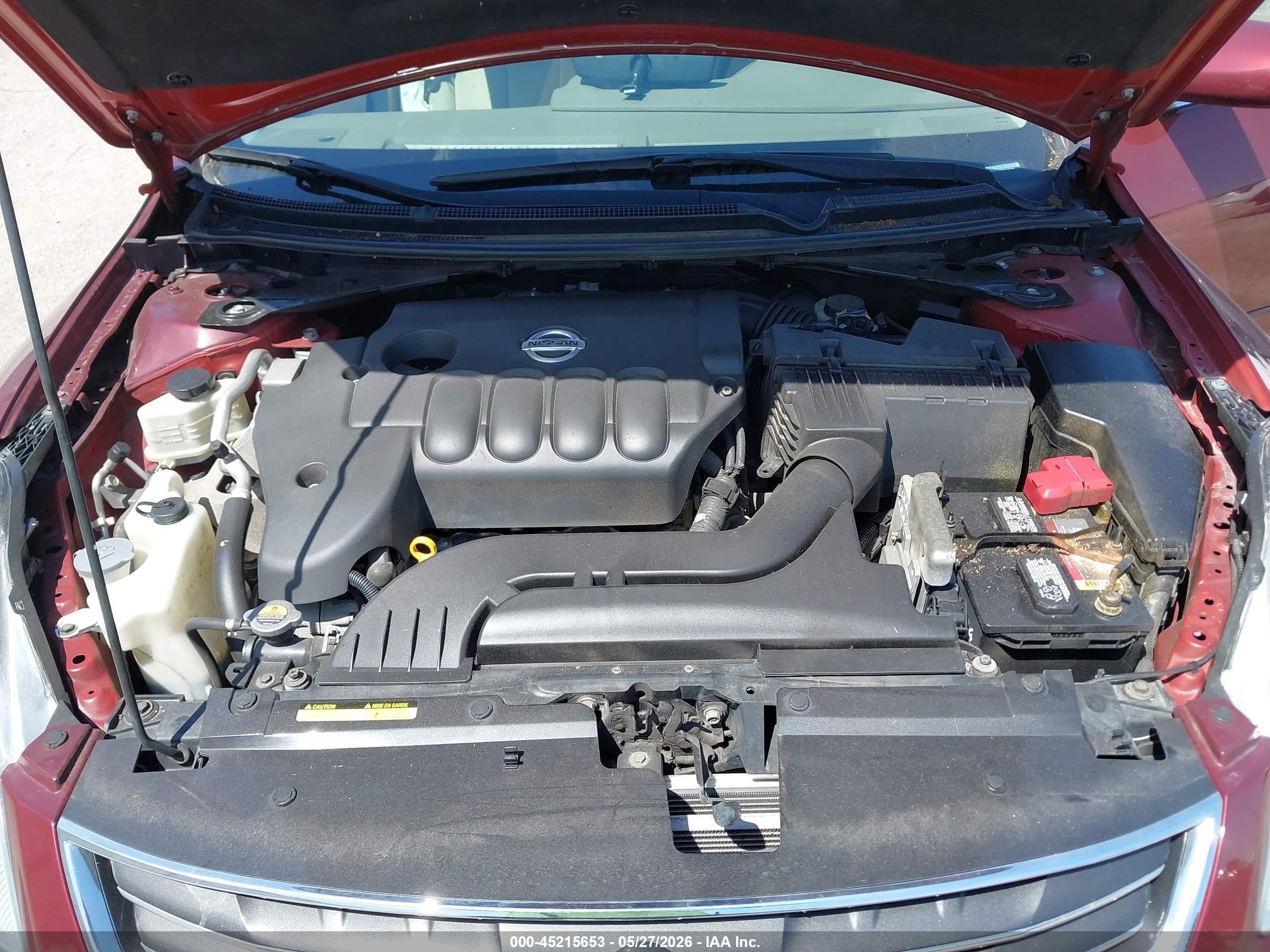 2011 Nissan Altima 2.5 S Burgundy vin: 1N4AL2APXBC168898