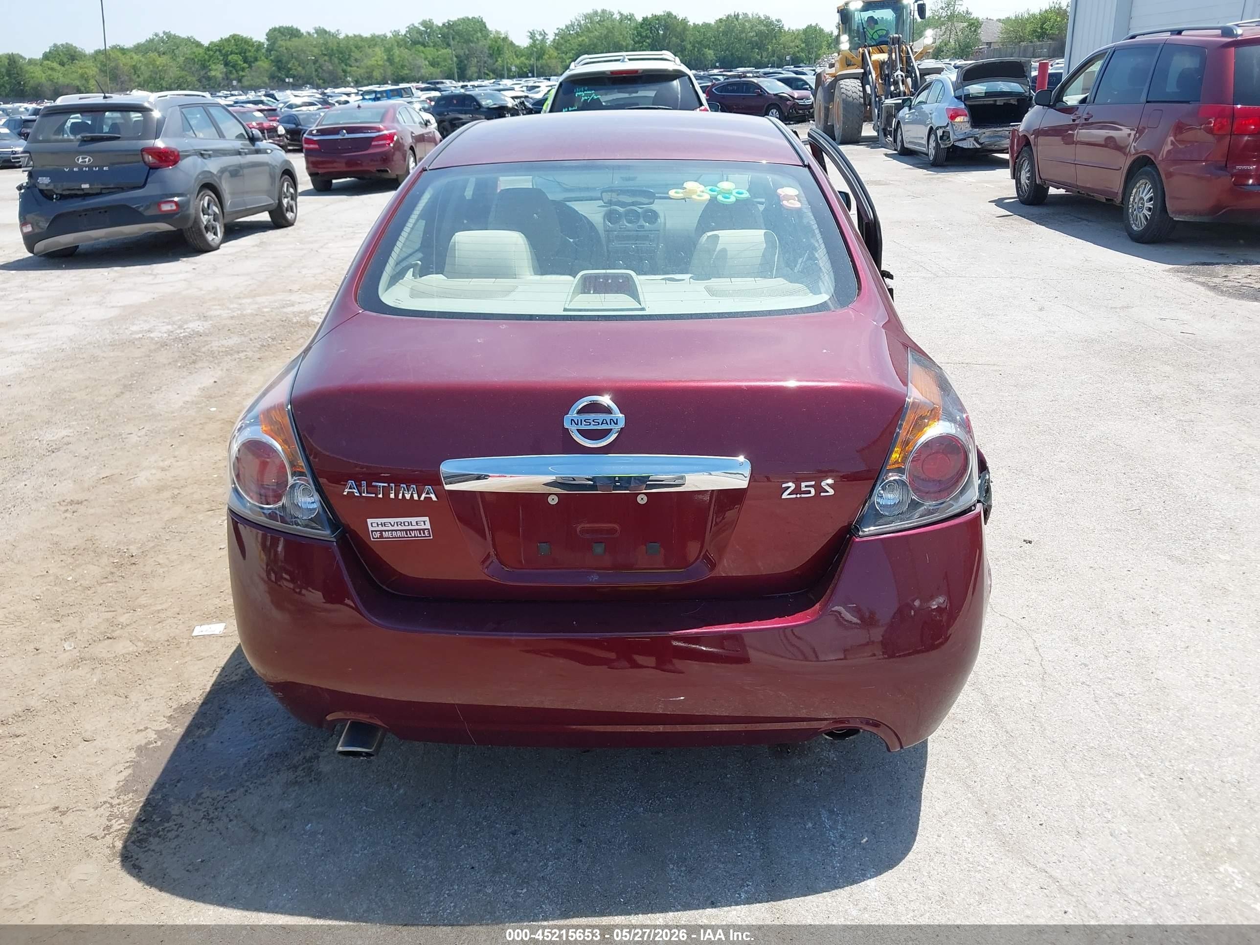 2011 Nissan Altima 2.5 S Burgundy vin: 1N4AL2APXBC168898