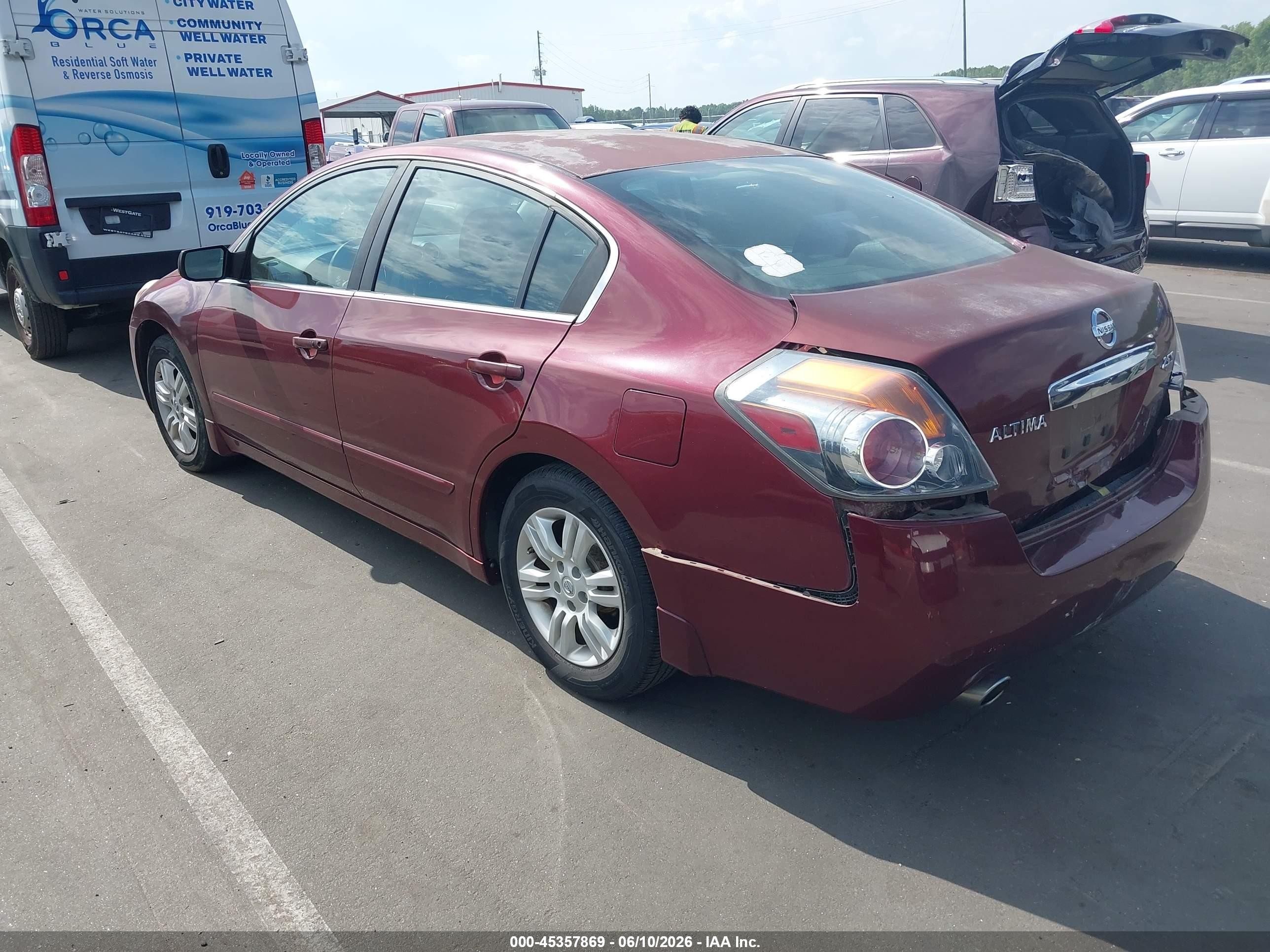 2011 Nissan Altima 2.5 S Maroon vin: 1N4AL2APXBN420993