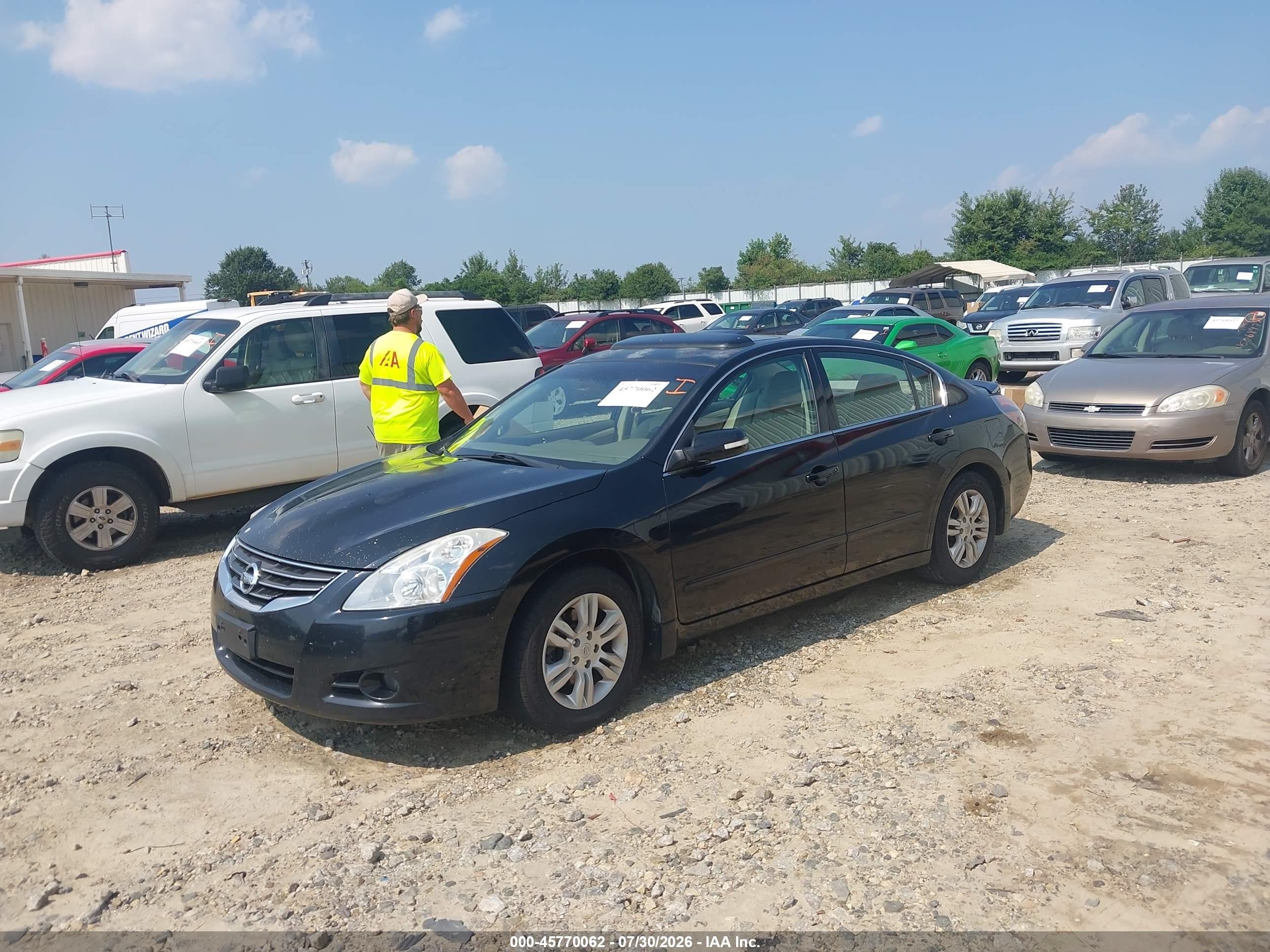 2011 Nissan Altima 2.5 S Black vin: 1N4AL2APXBN475170