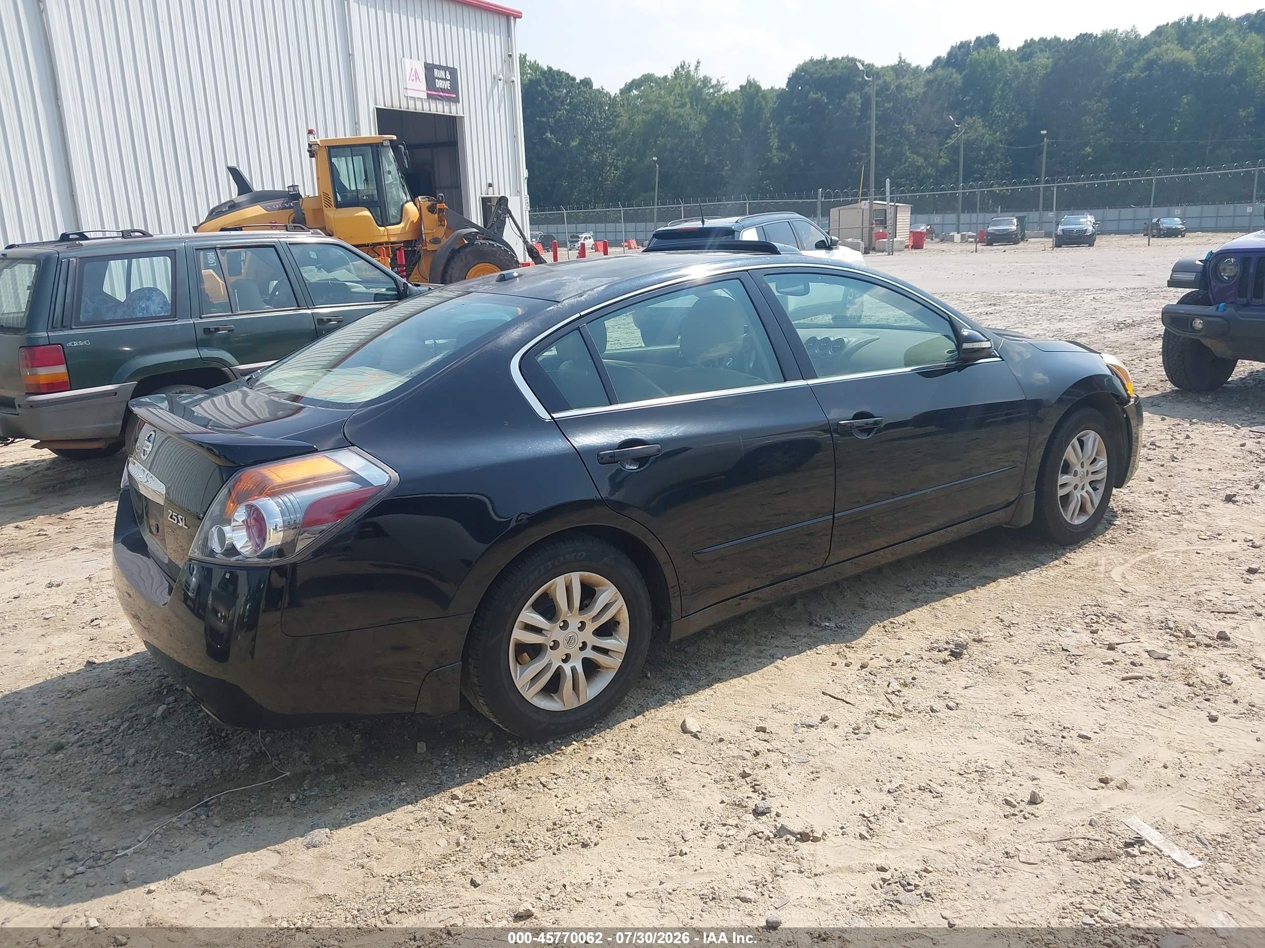 2011 Nissan Altima 2.5 S Black vin: 1N4AL2APXBN475170