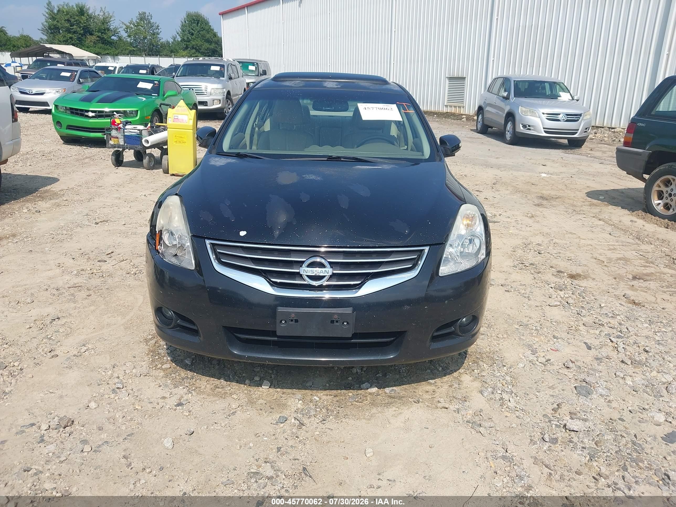 2011 Nissan Altima 2.5 S Black vin: 1N4AL2APXBN475170