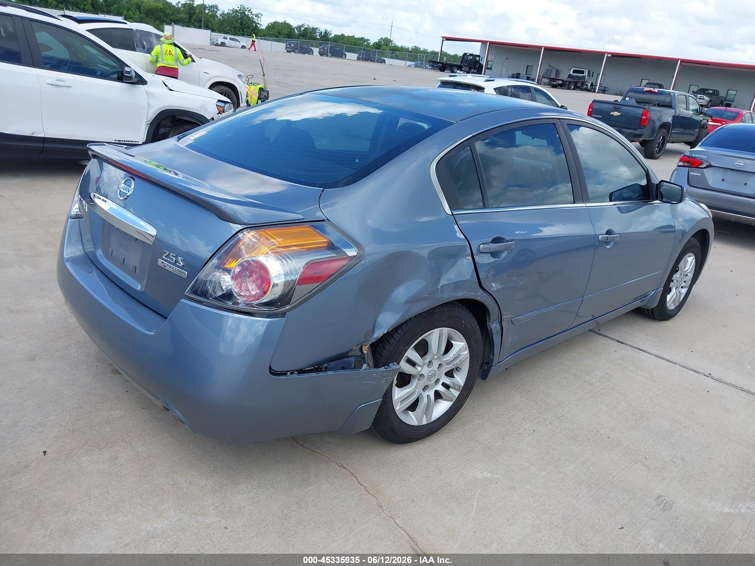 2011 Nissan Altima 2.5 S Blue vin: 1N4AL2APXBN493653