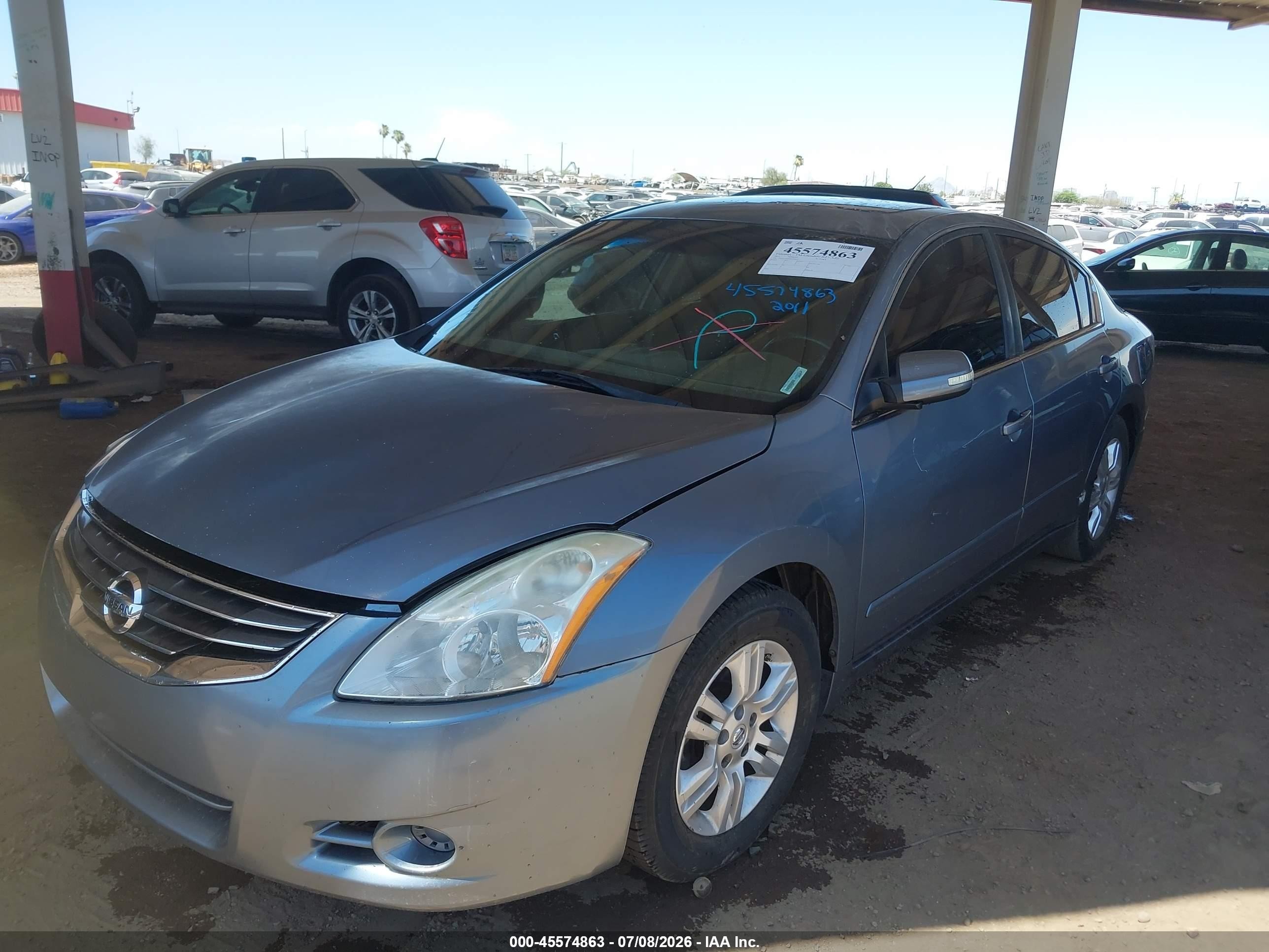 2011 Nissan Altima 2.5 S Silver vin: 1N4AL2APXBN499825