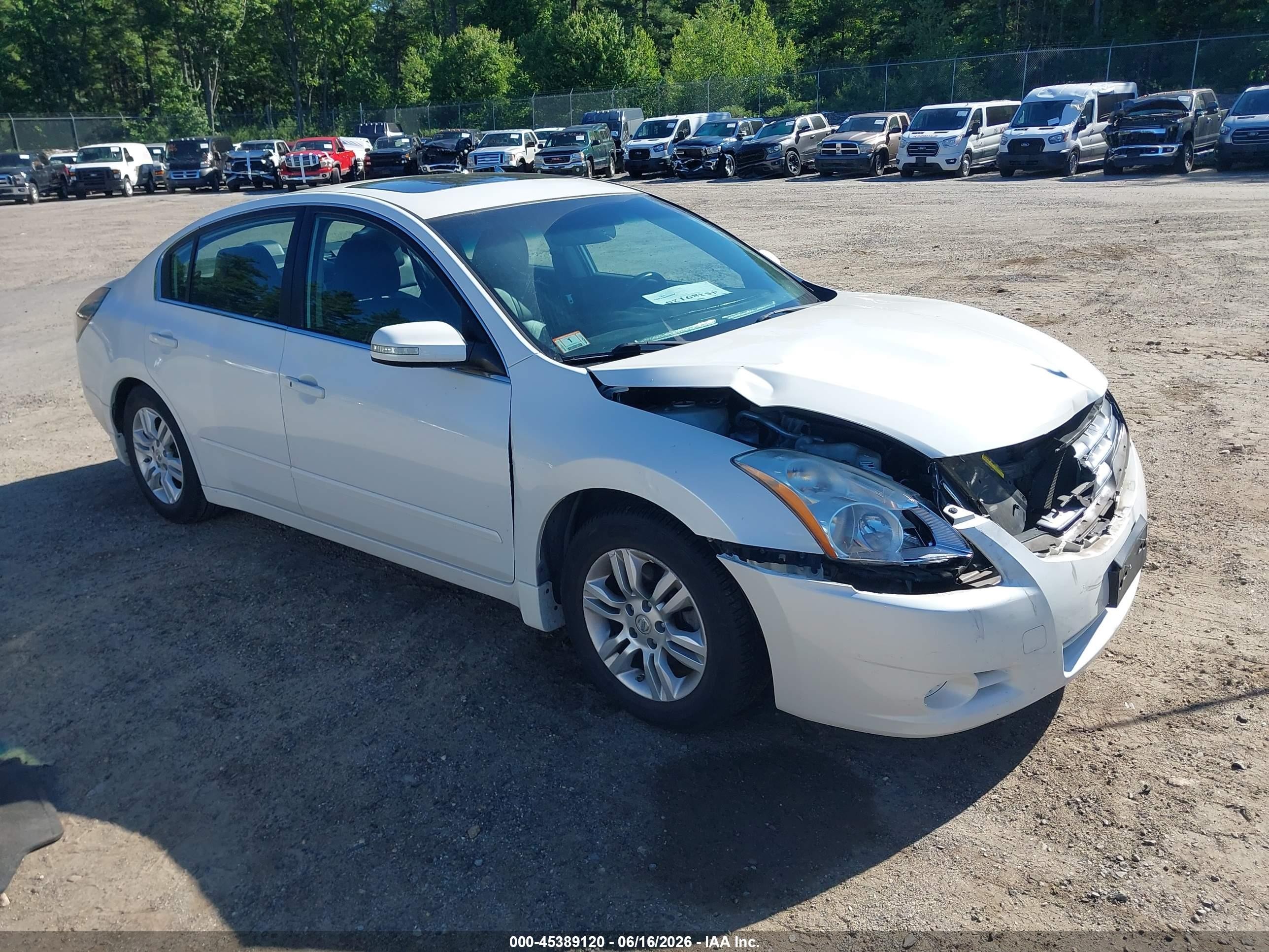 2011 Nissan Altima 2.5 S White vin: 1N4AL2APXBN508779