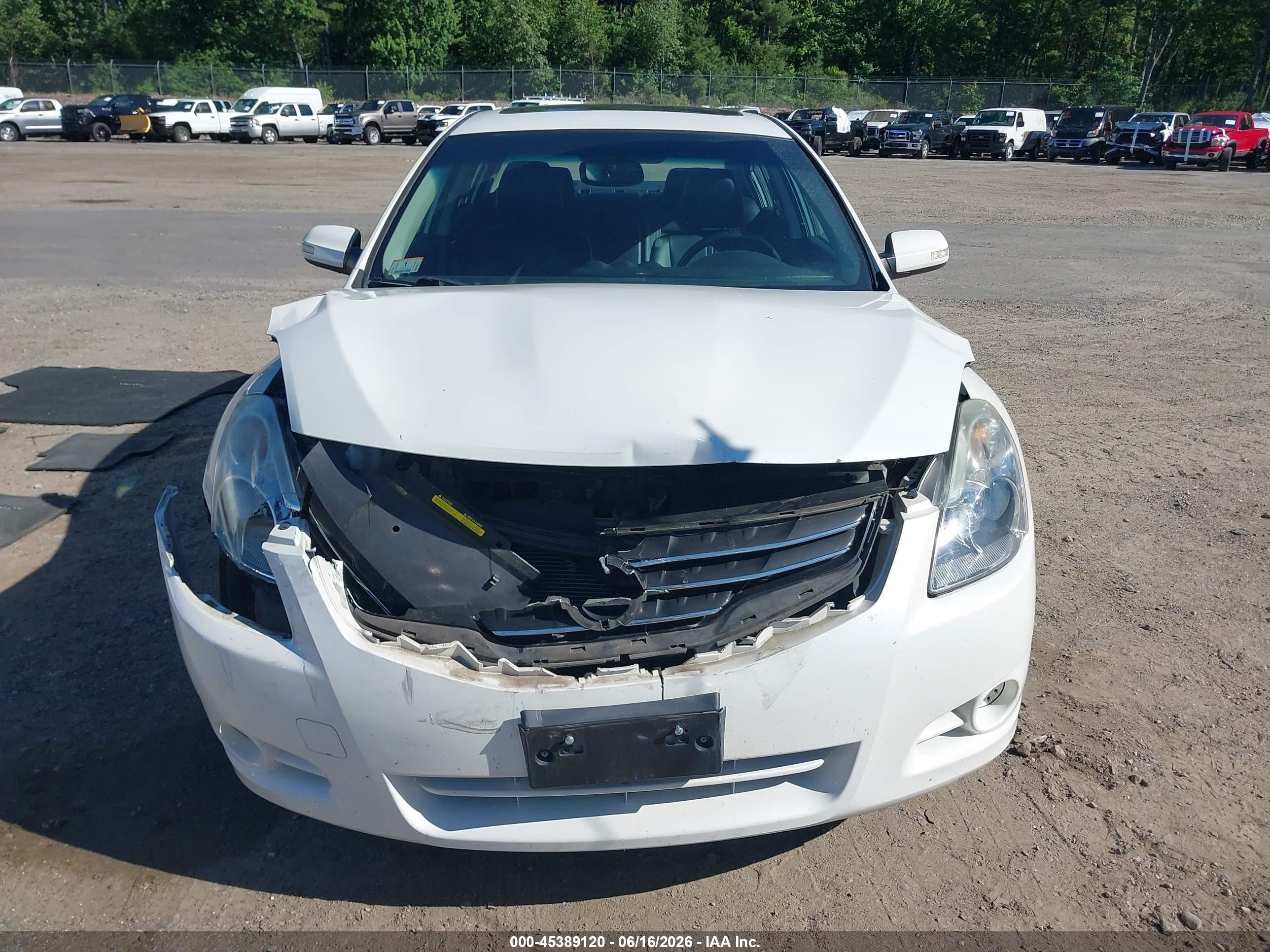 2011 Nissan Altima 2.5 S White vin: 1N4AL2APXBN508779