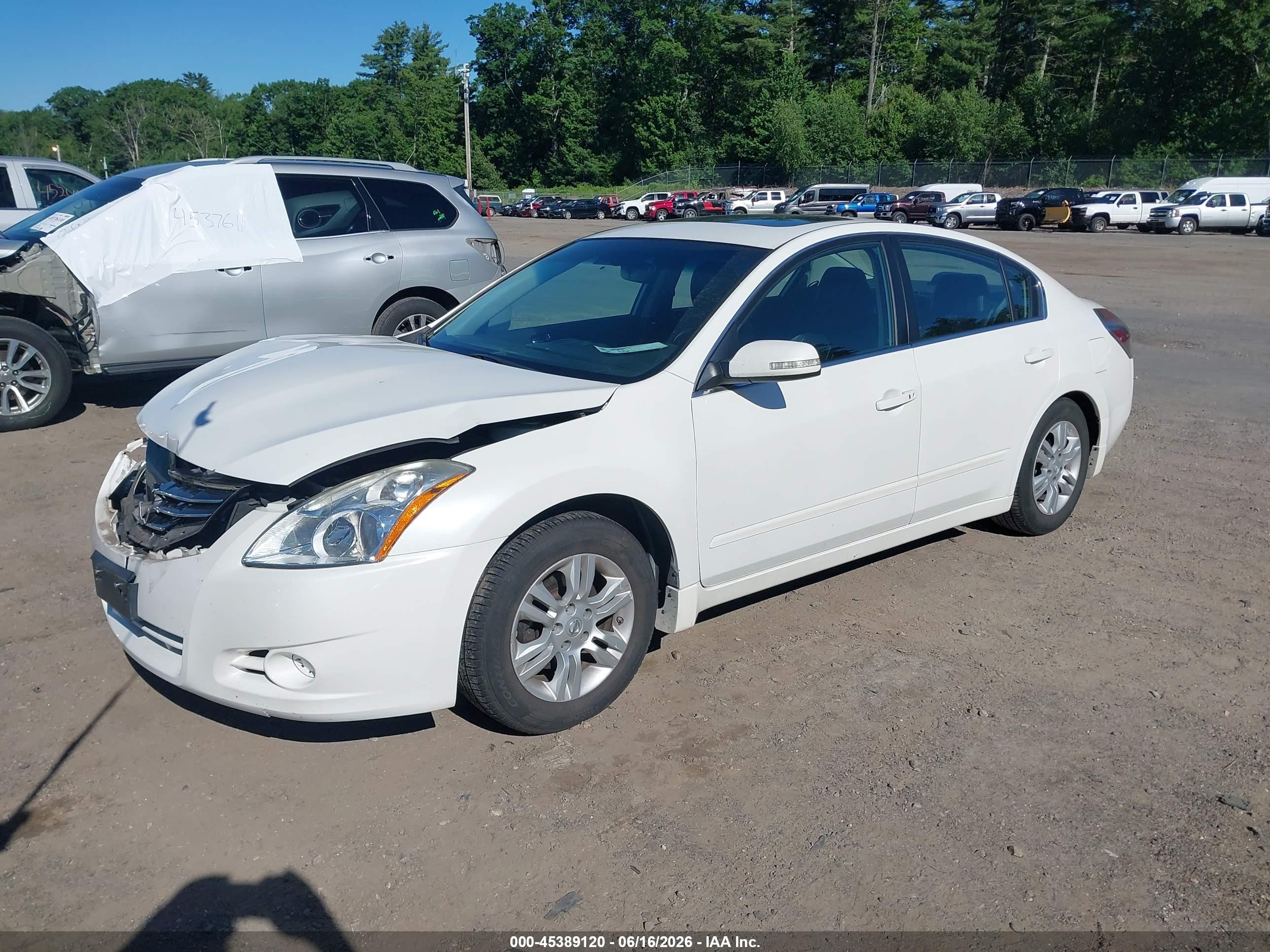 2011 Nissan Altima 2.5 S White vin: 1N4AL2APXBN508779