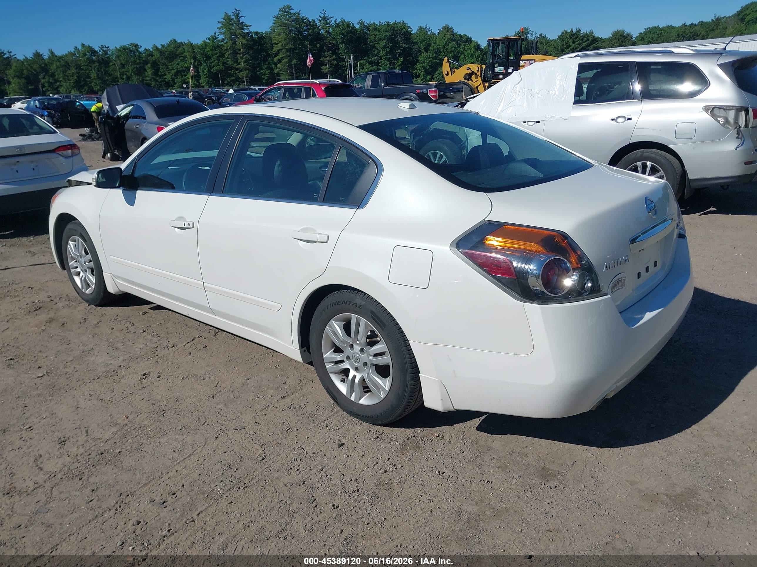 2011 Nissan Altima 2.5 S White vin: 1N4AL2APXBN508779