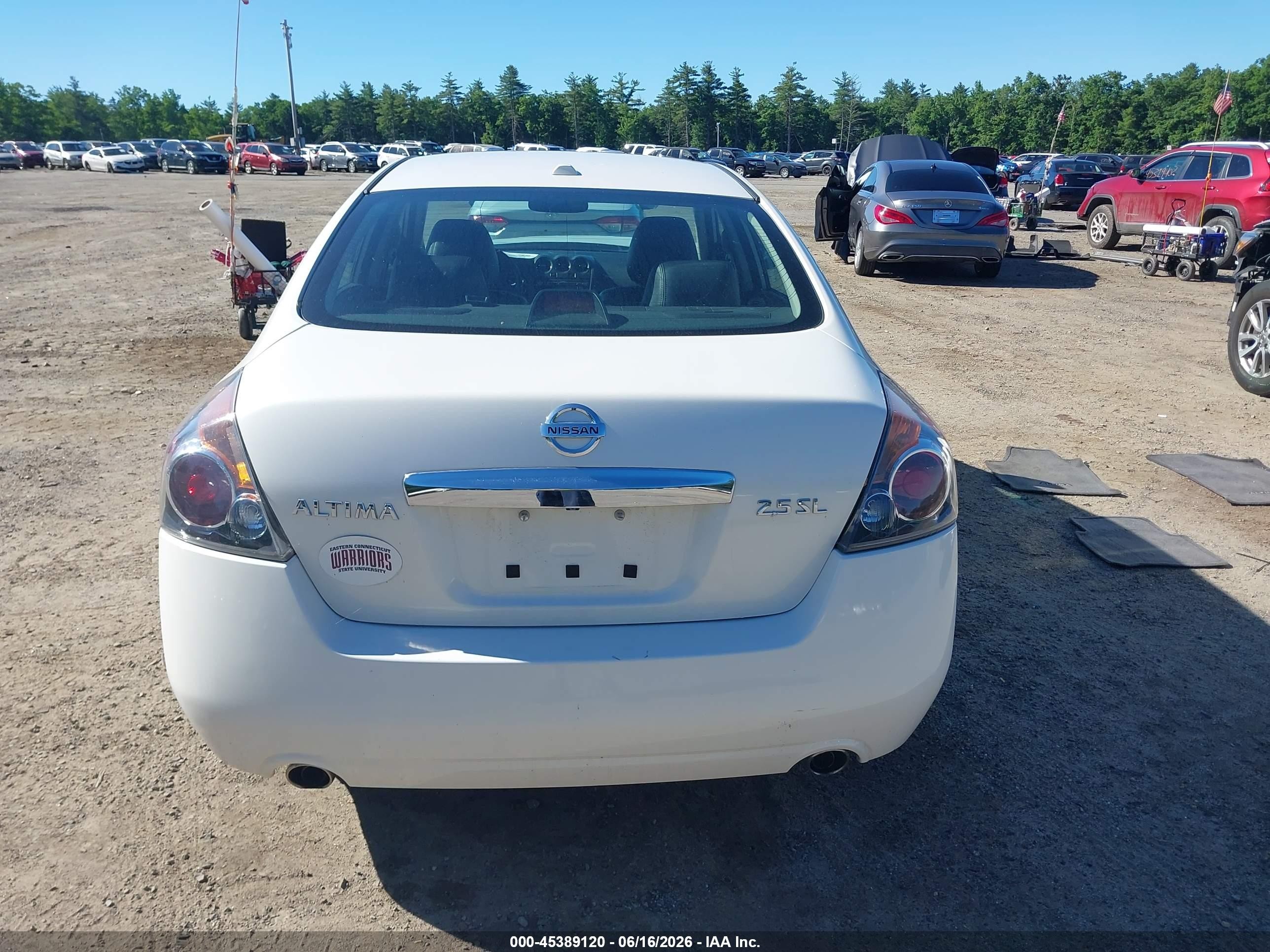 2011 Nissan Altima 2.5 S White vin: 1N4AL2APXBN508779