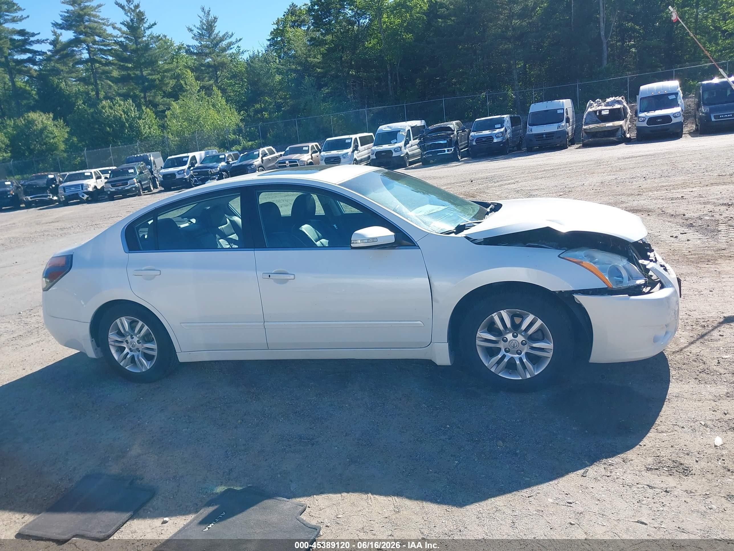 2011 Nissan Altima 2.5 S White vin: 1N4AL2APXBN508779