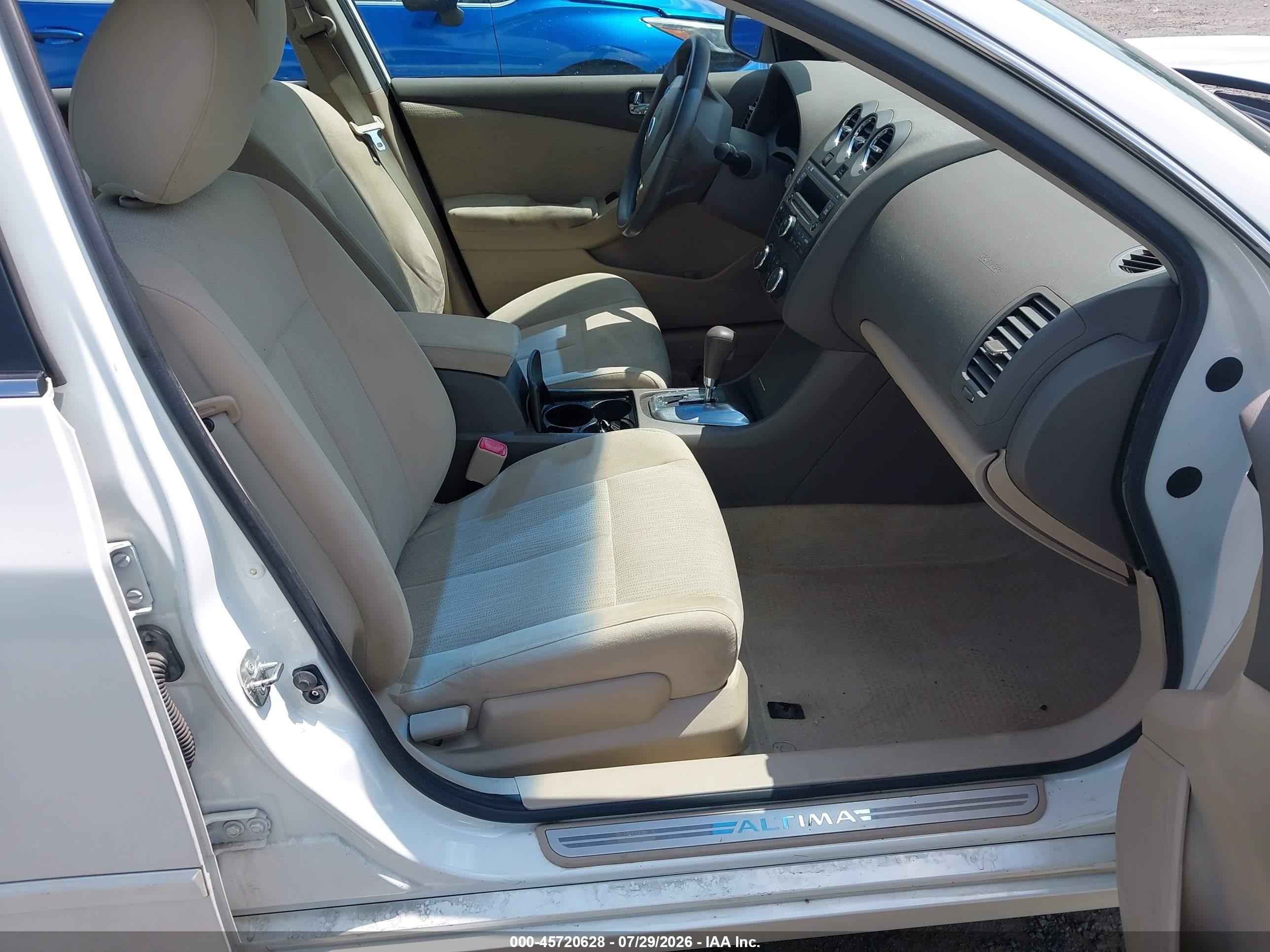 2011 Nissan Altima 2.5 S White vin: 1N4AL2APXBN514873