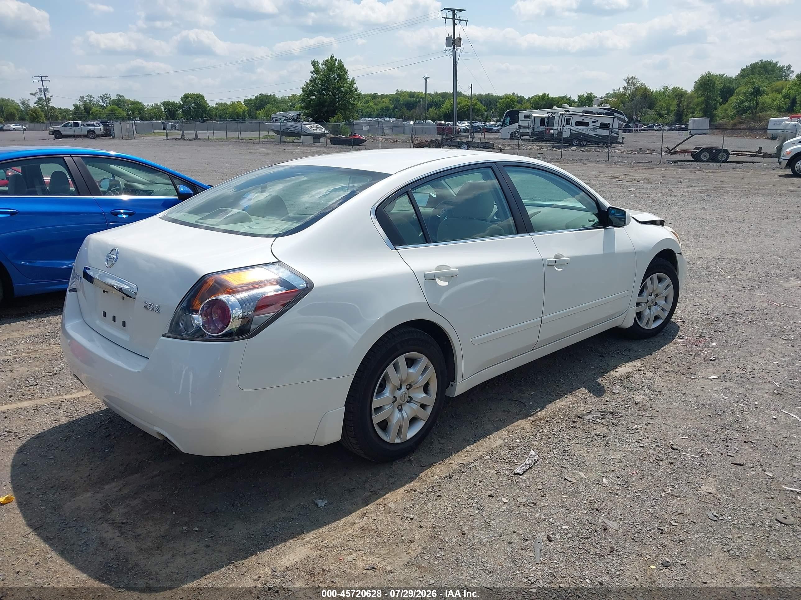 2011 Nissan Altima 2.5 S White vin: 1N4AL2APXBN514873