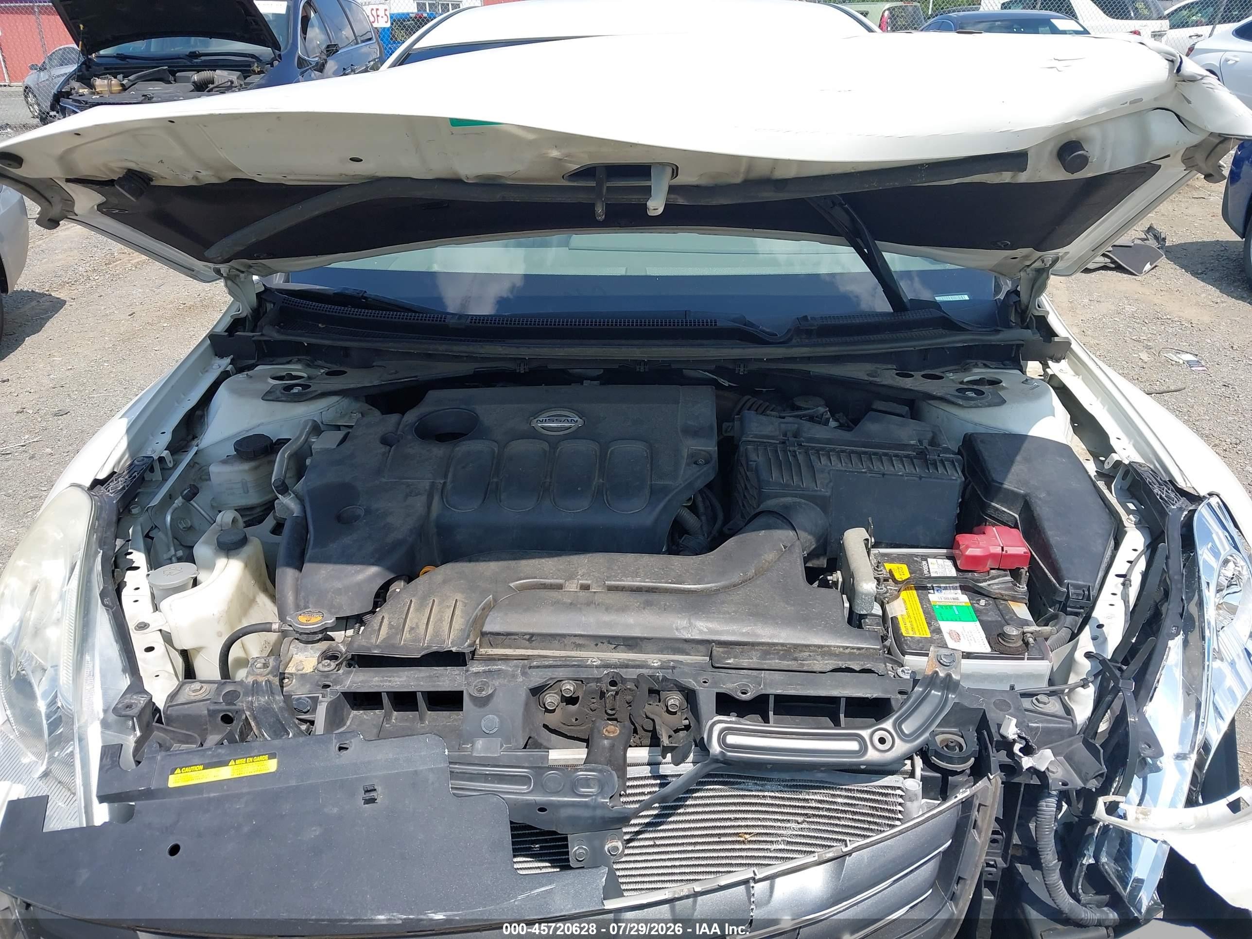 2011 Nissan Altima 2.5 S White vin: 1N4AL2APXBN514873
