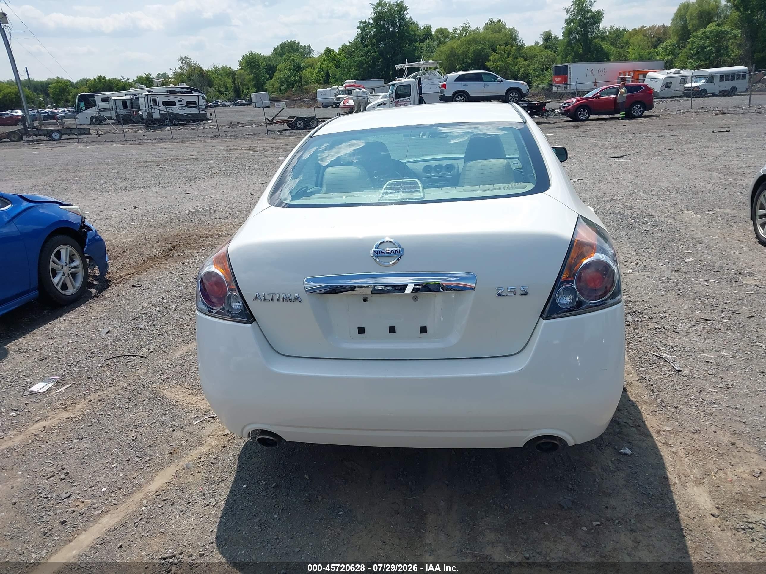 2011 Nissan Altima 2.5 S White vin: 1N4AL2APXBN514873