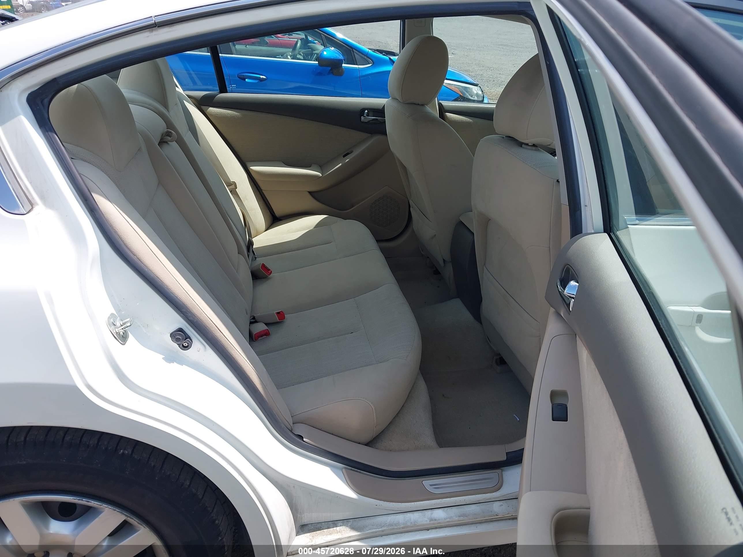 2011 Nissan Altima 2.5 S White vin: 1N4AL2APXBN514873