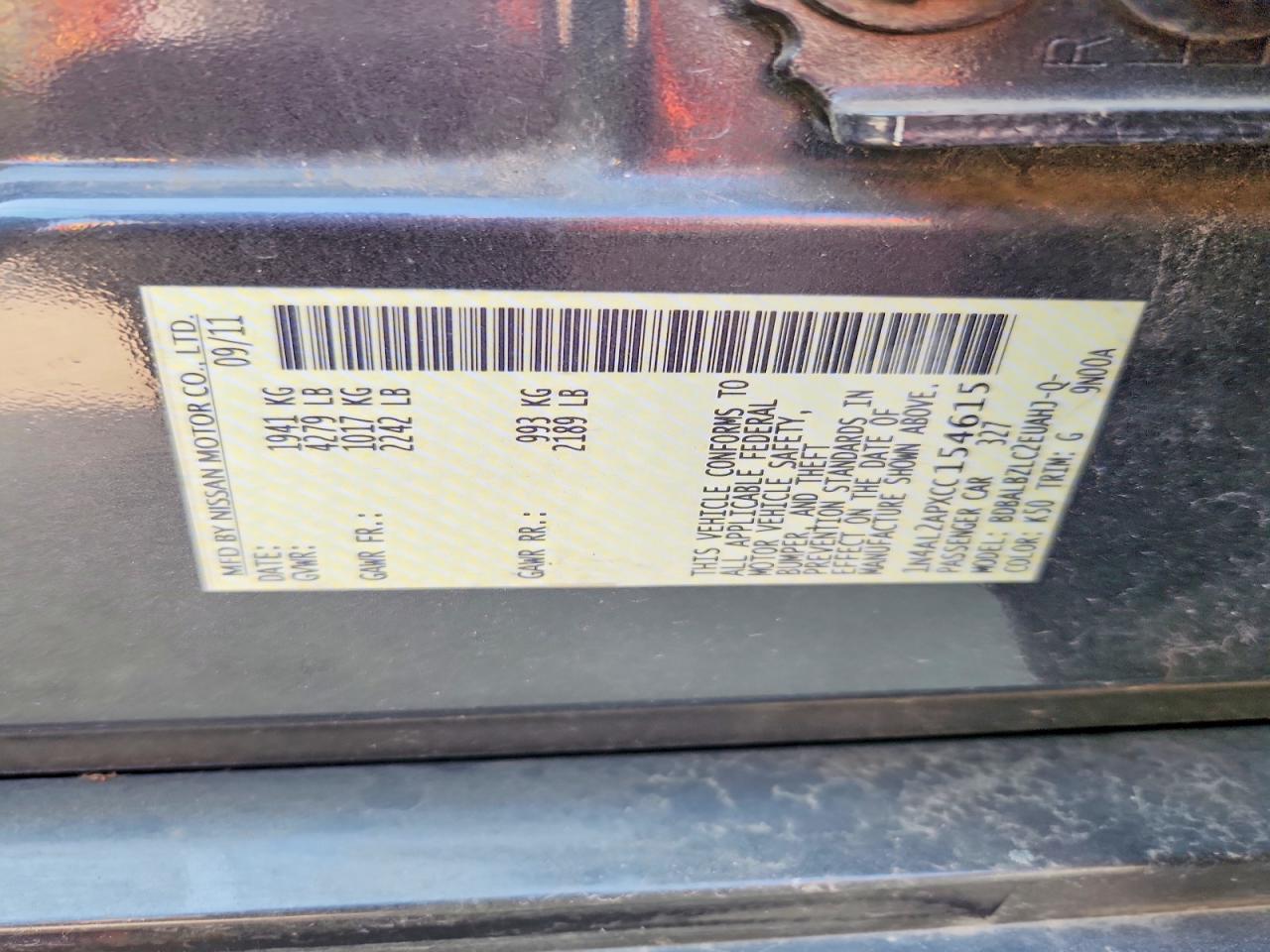 2012 Nissan Altima 2.5 Gray vin: 1N4AL2APXCC154615
