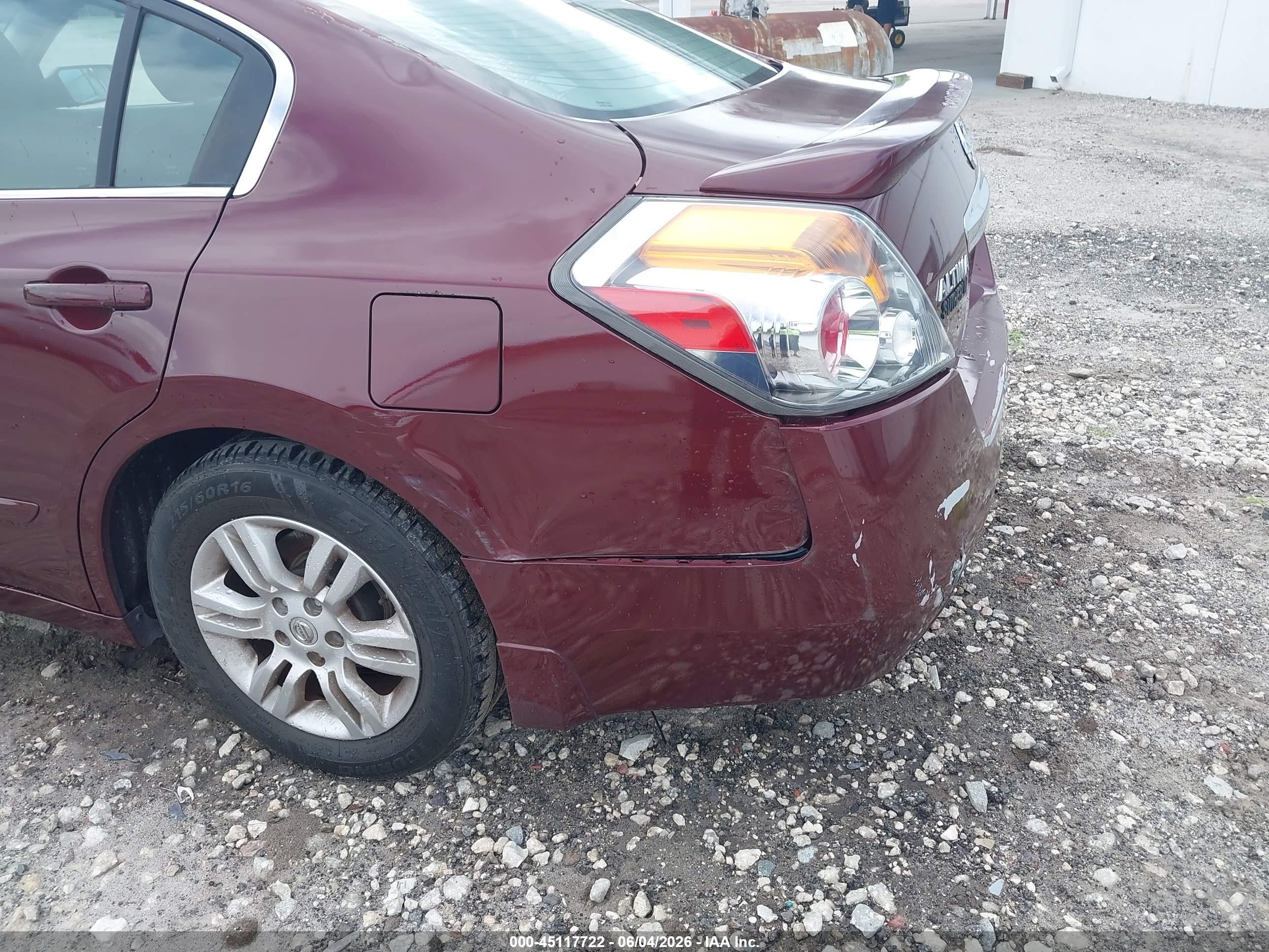2012 Nissan Altima 2.5 S Maroon vin: 1N4AL2APXCC164464