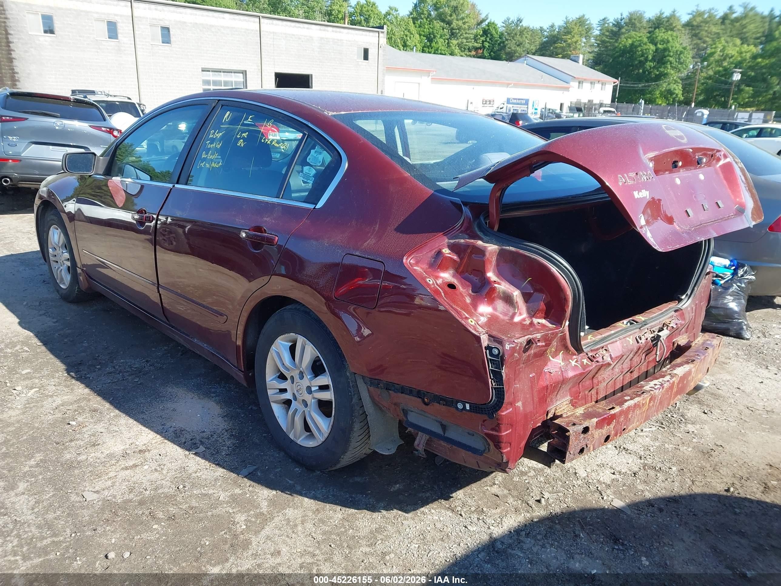 2012 Nissan Altima 2.5 S Red vin: 1N4AL2APXCC170698