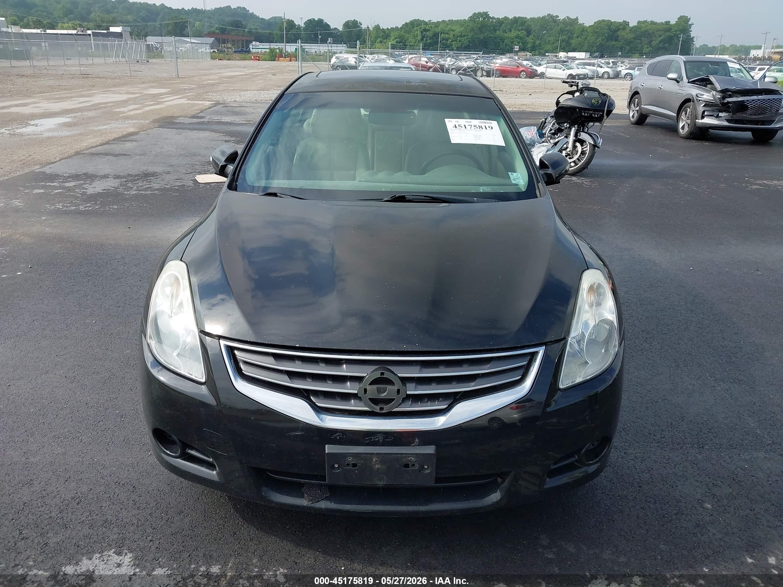 2012 Nissan Altima 2.5 S Black vin: 1N4AL2APXCC171074