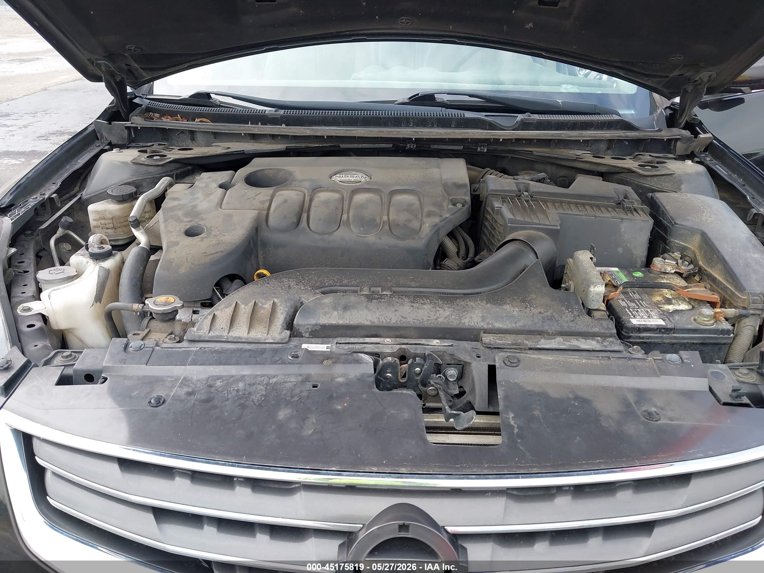 2012 Nissan Altima 2.5 S Black vin: 1N4AL2APXCC171074