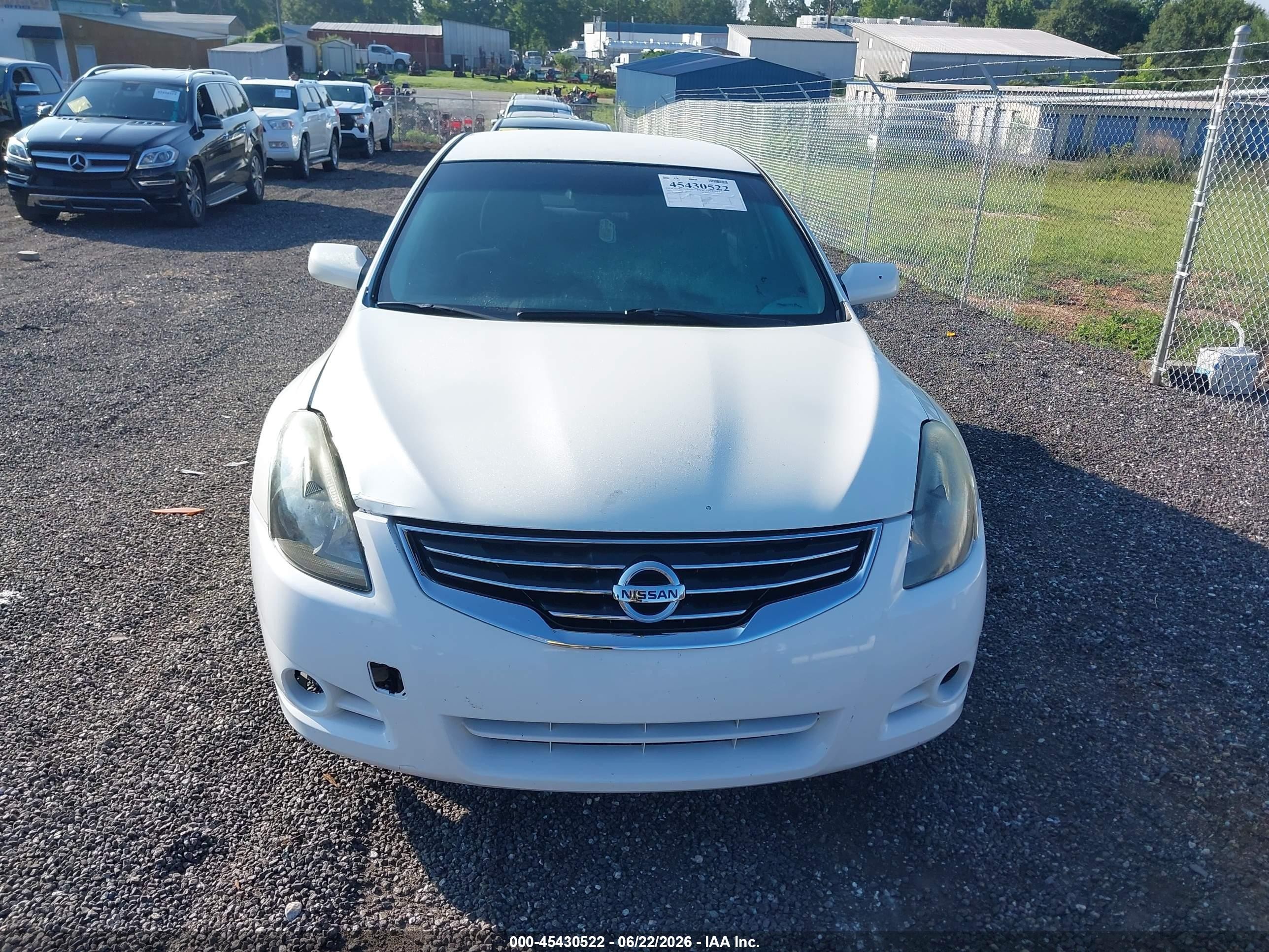 2012 Nissan Altima 2.5 S Белый vin: 1N4AL2APXCC184813