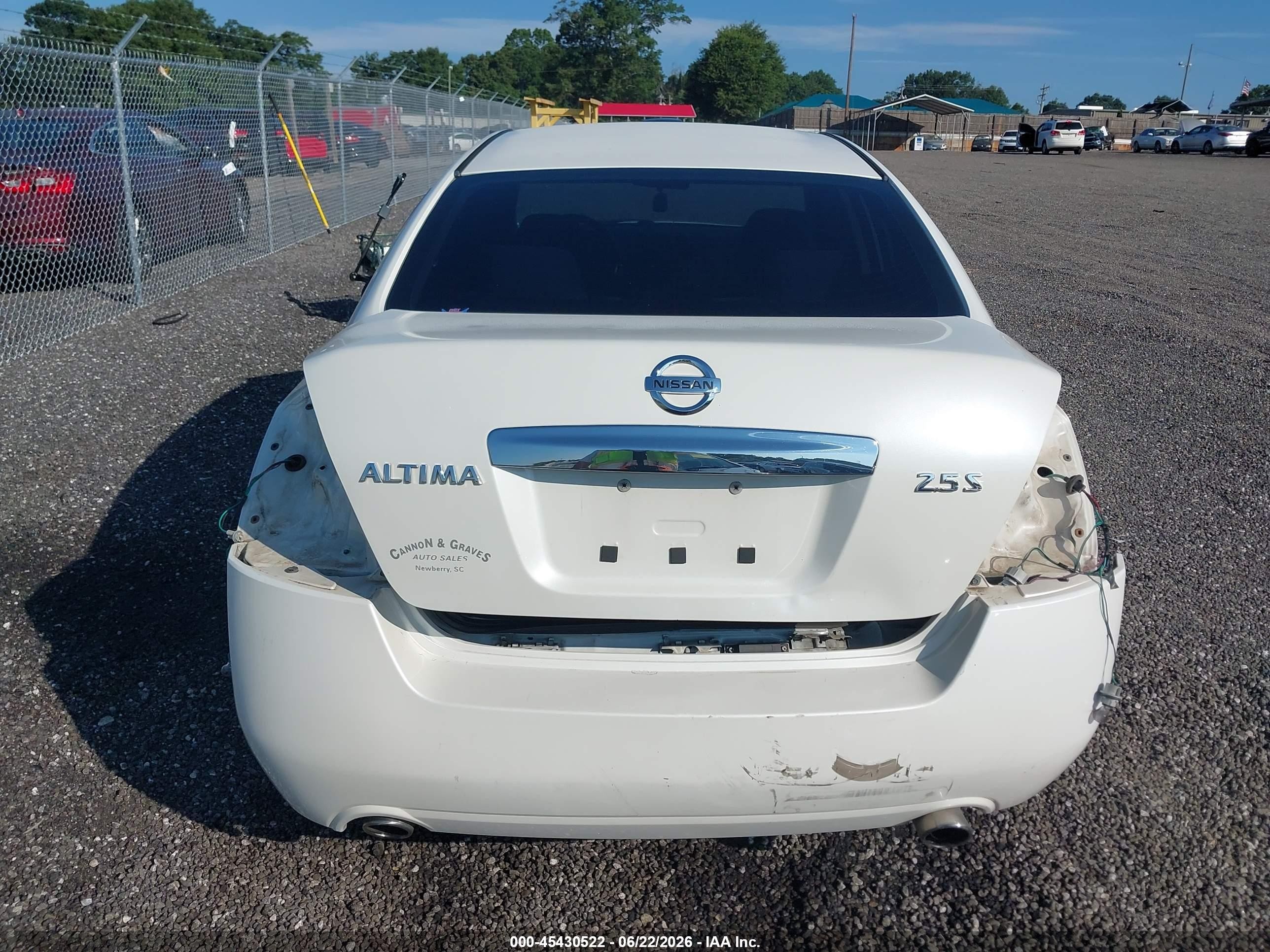 2012 Nissan Altima 2.5 S Белый vin: 1N4AL2APXCC184813