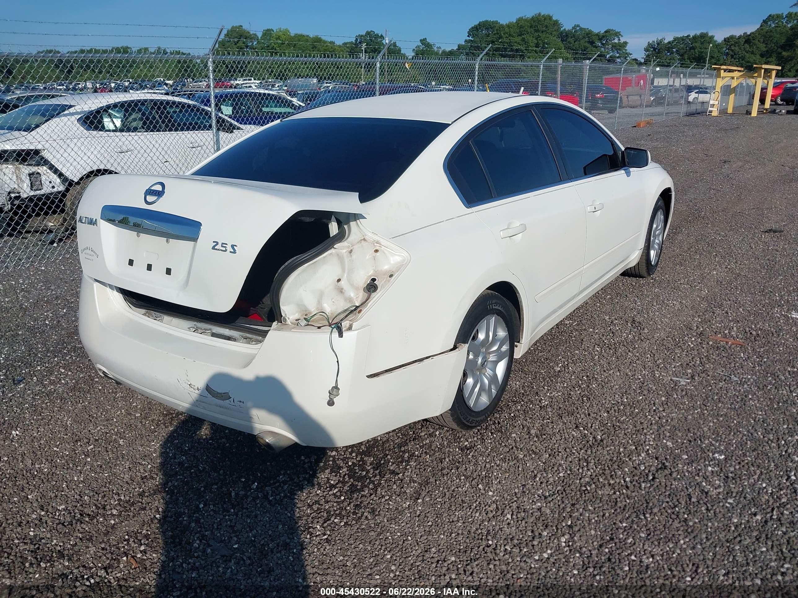 2012 Nissan Altima 2.5 S Белый vin: 1N4AL2APXCC184813