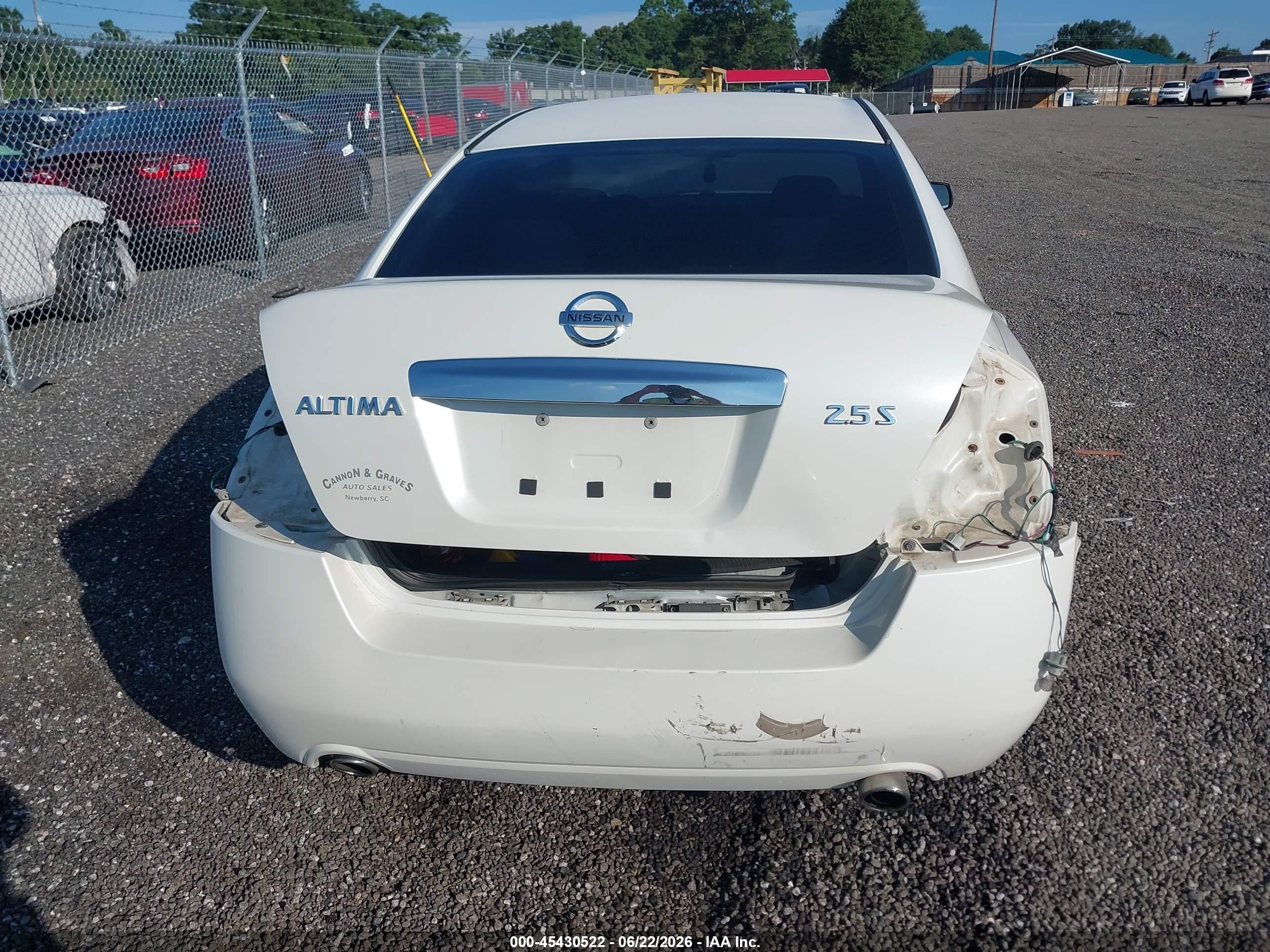 2012 Nissan Altima 2.5 S Белый vin: 1N4AL2APXCC184813