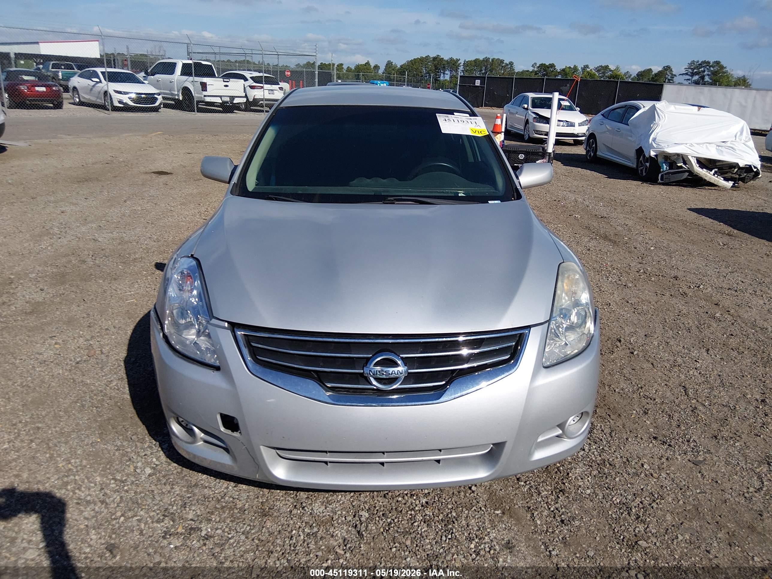 2012 Nissan Altima 2.5 S Silver vin: 1N4AL2APXCC188571