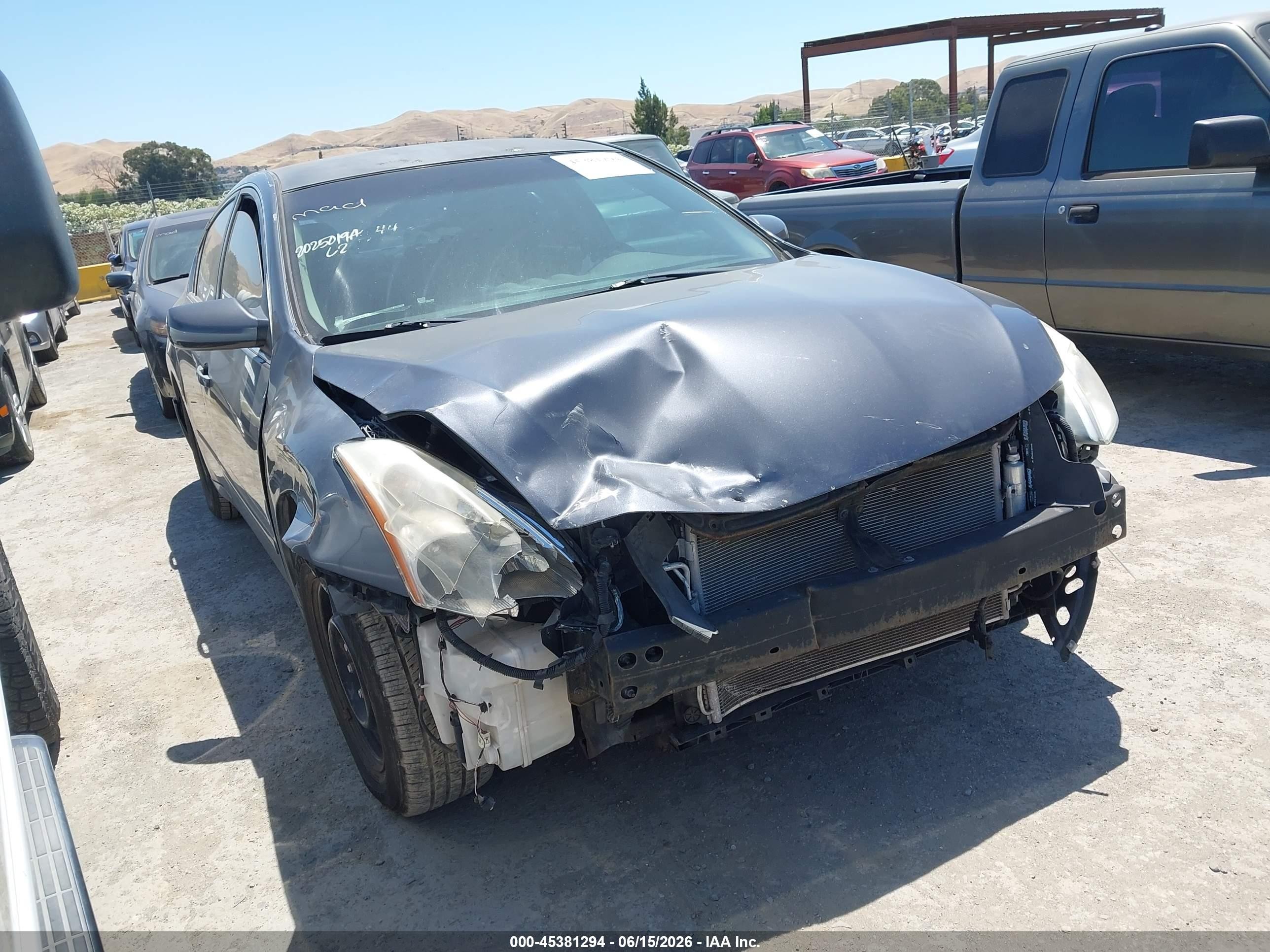 2012 Nissan Altima 2.5 S Gray vin: 1N4AL2APXCC189848