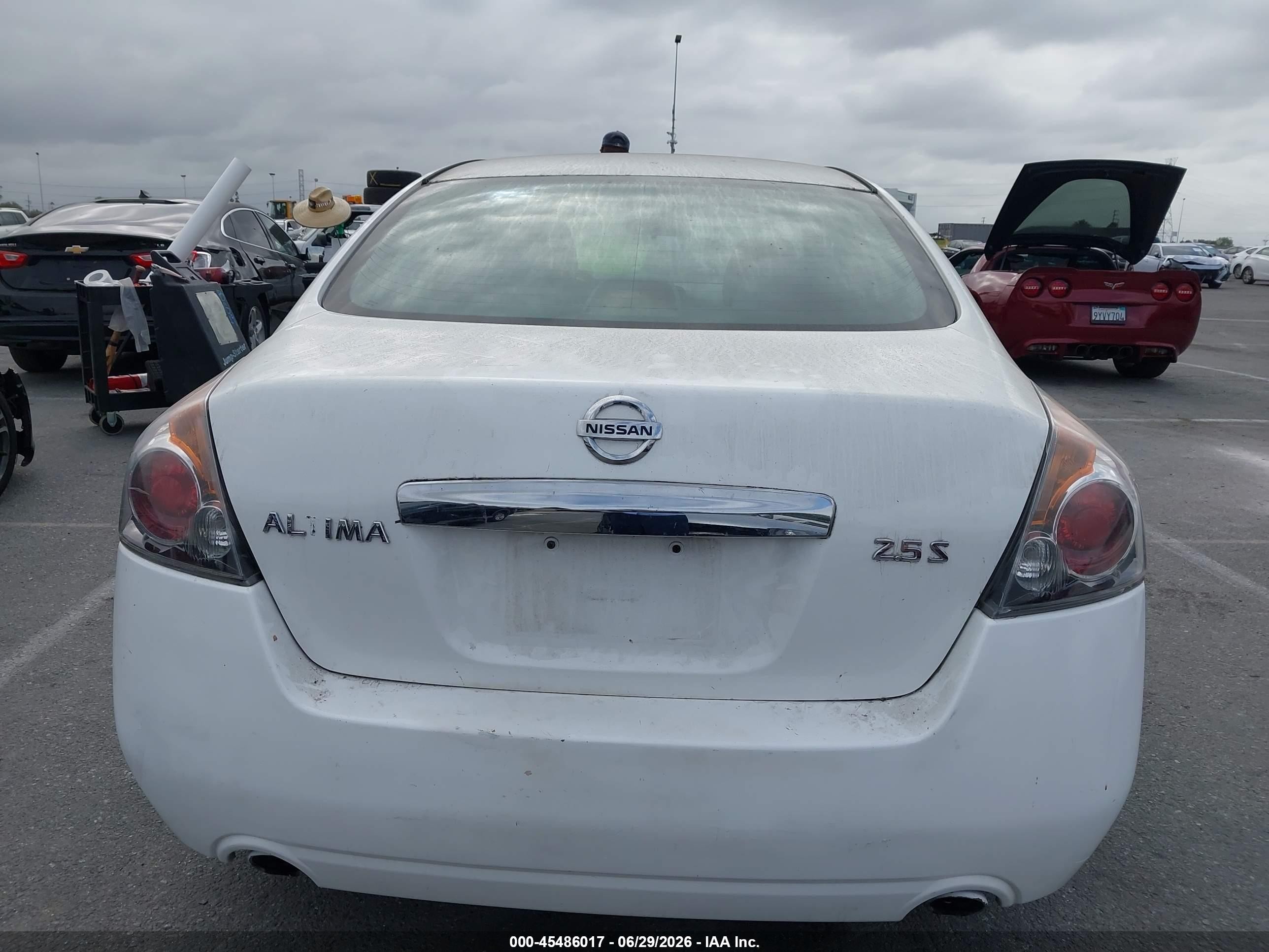 2012 Nissan Altima 2.5 S White vin: 1N4AL2APXCC192507