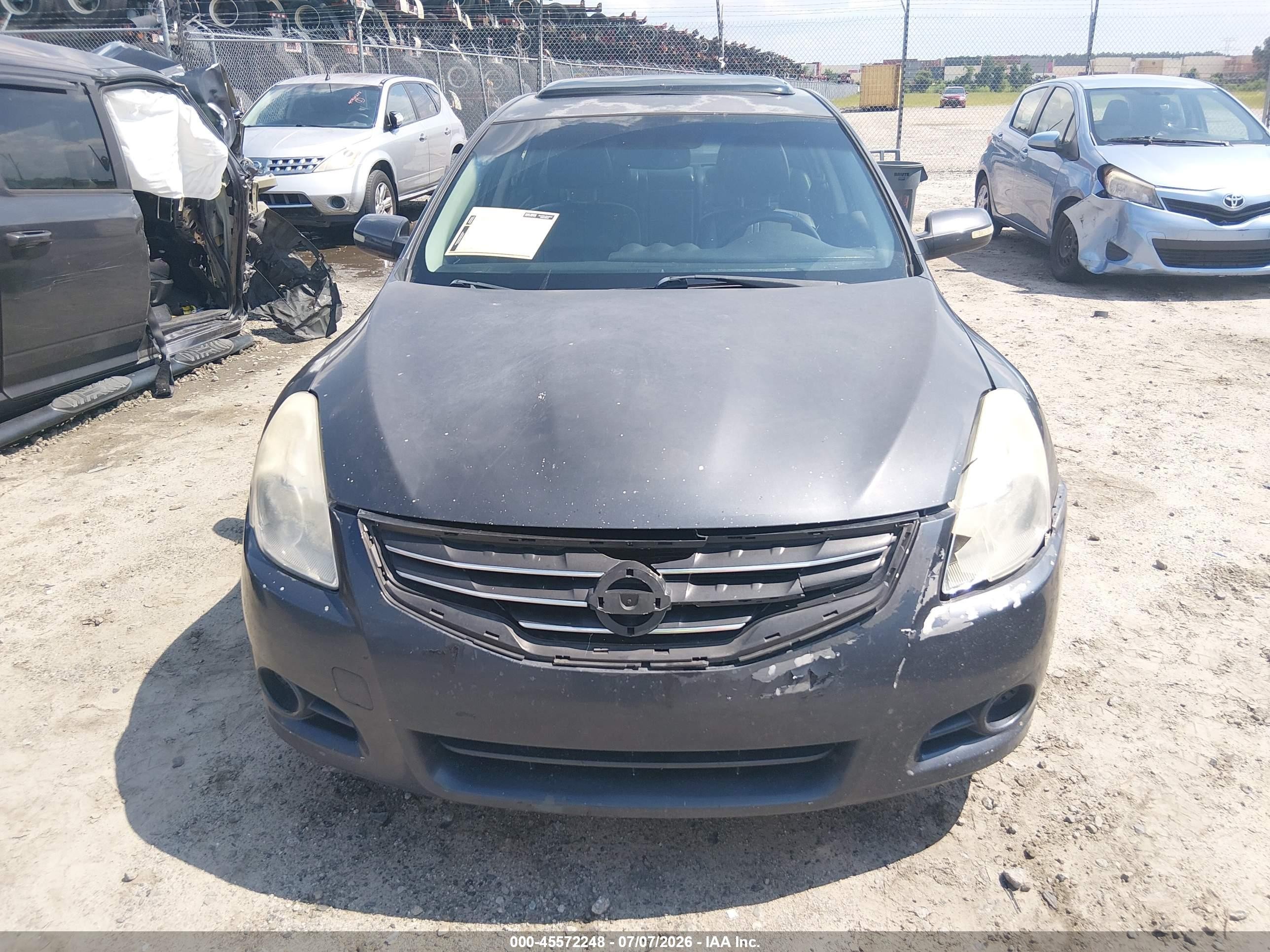 2012 Nissan Altima 2.5 S Серый vin: 1N4AL2APXCC229622