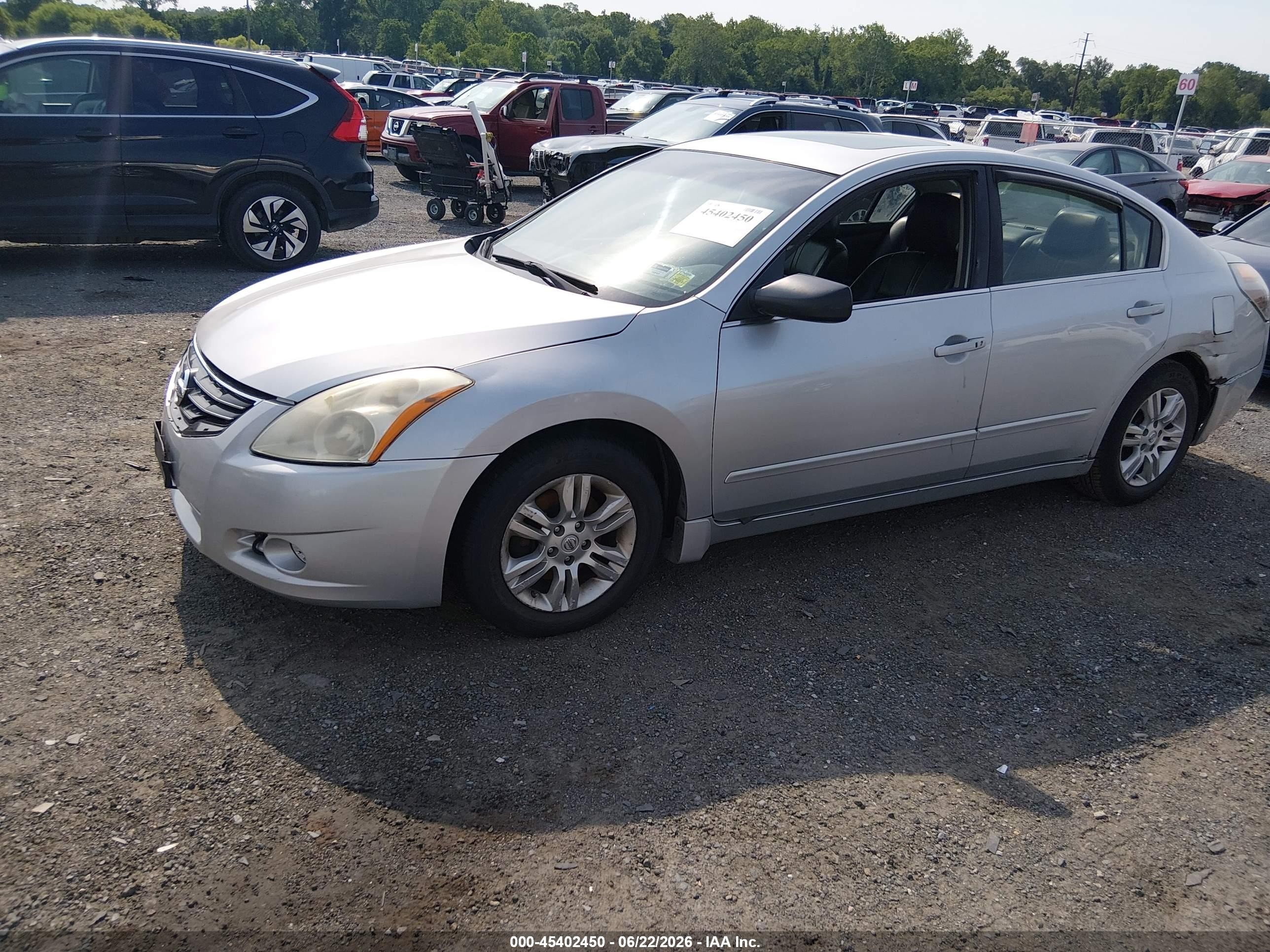 2012 Nissan Altima 2.5 S Silver vin: 1N4AL2APXCC254858