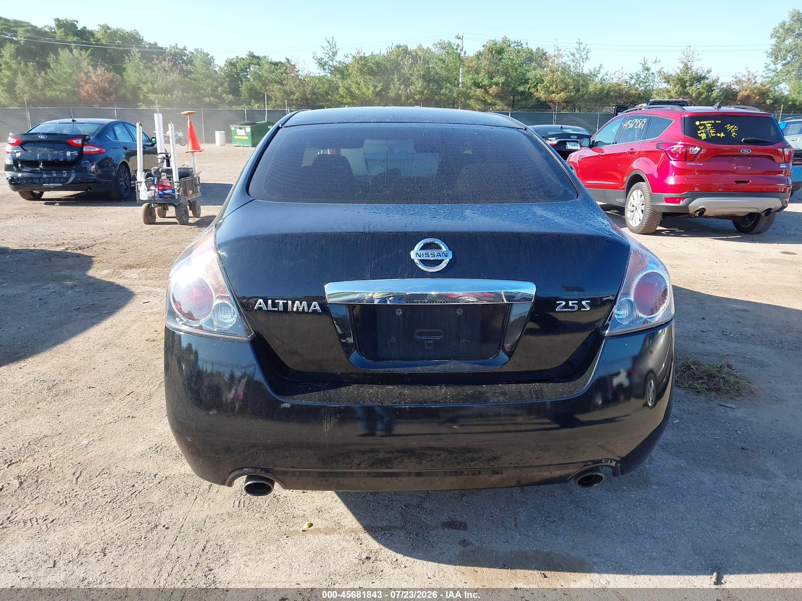 2012 Nissan Altima 2.5 S Black vin: 1N4AL2APXCN416010