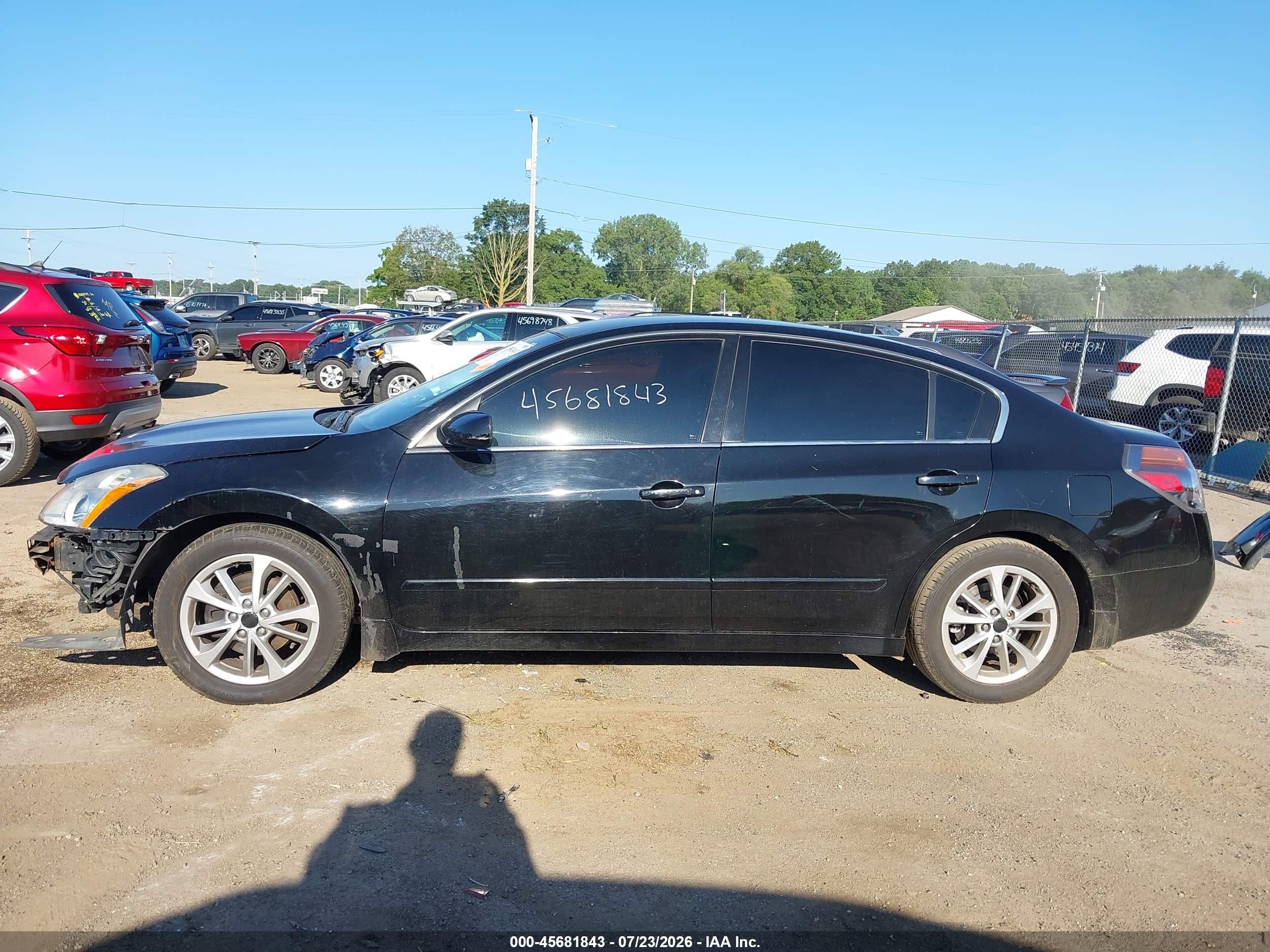 2012 Nissan Altima 2.5 S Black vin: 1N4AL2APXCN416010