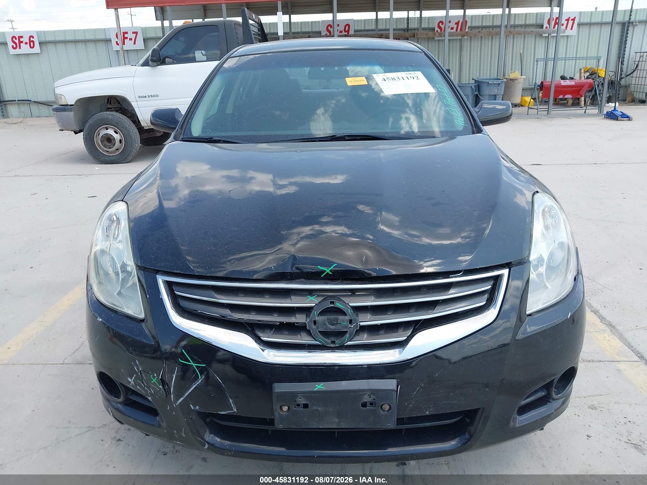 2012 Nissan Altima 2.5 S Black vin: 1N4AL2APXCN421546