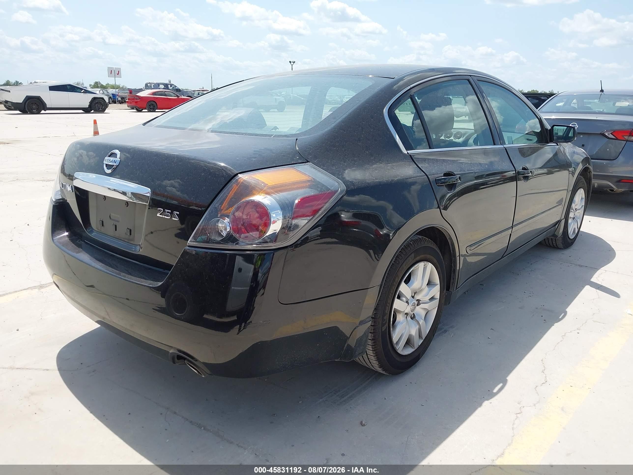 2012 Nissan Altima 2.5 S Black vin: 1N4AL2APXCN421546