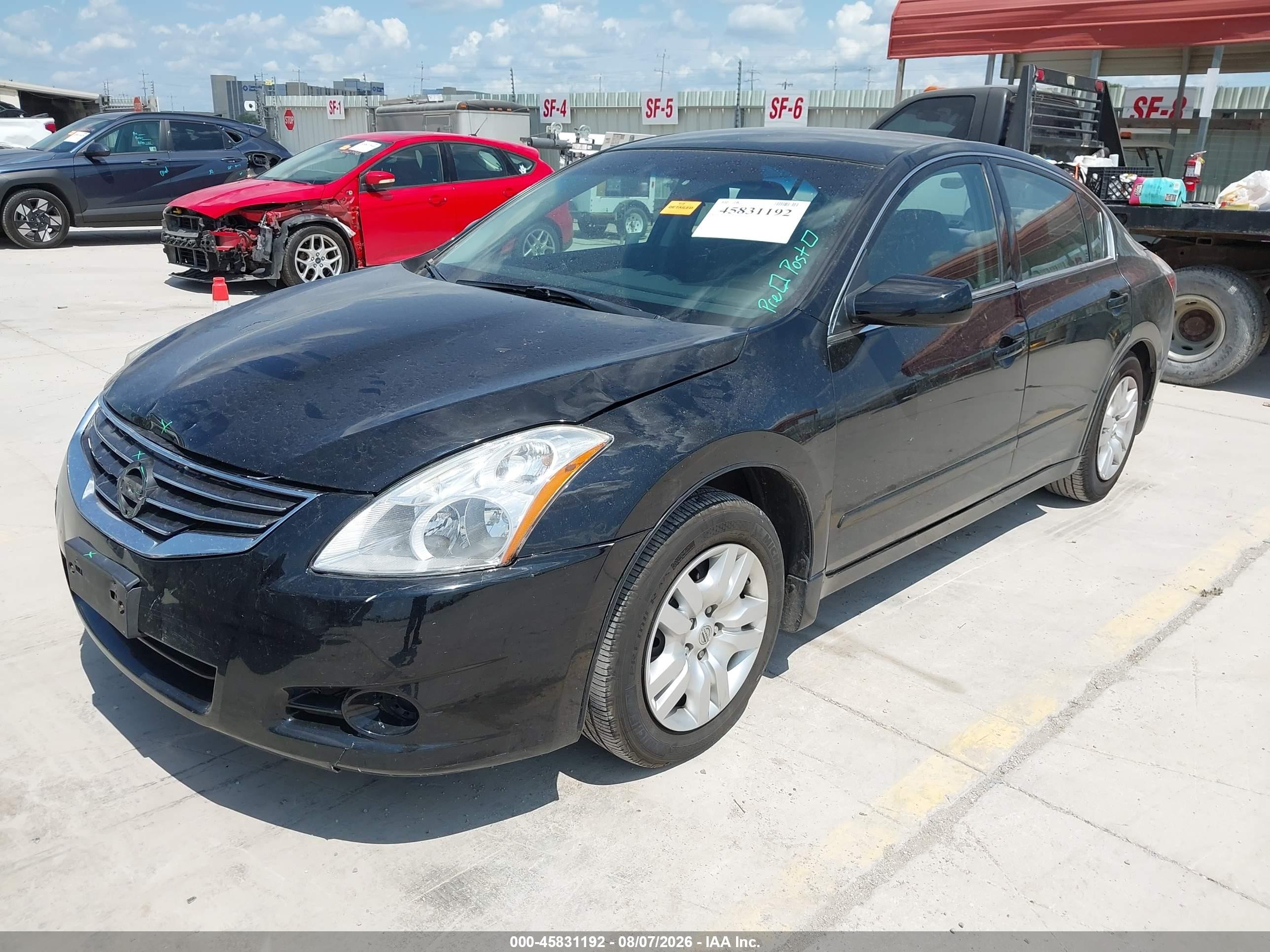 2012 Nissan Altima 2.5 S Black vin: 1N4AL2APXCN421546