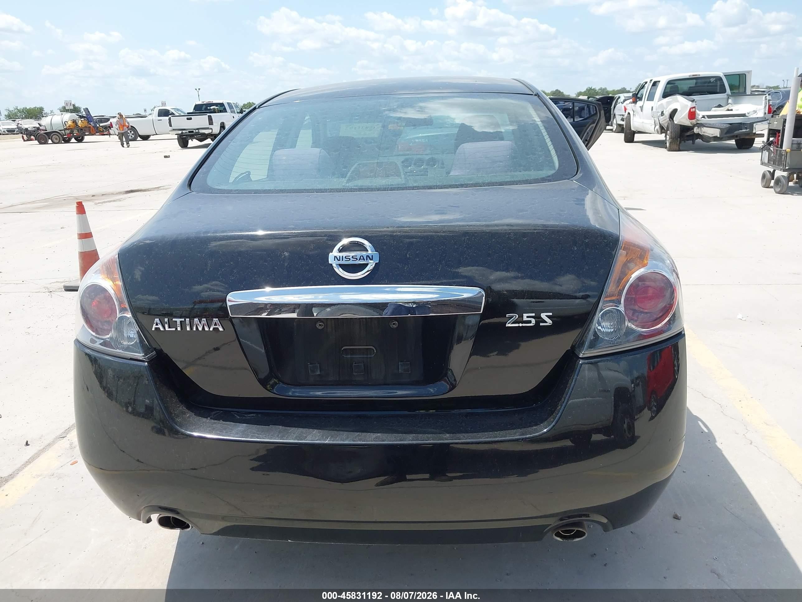 2012 Nissan Altima 2.5 S Black vin: 1N4AL2APXCN421546