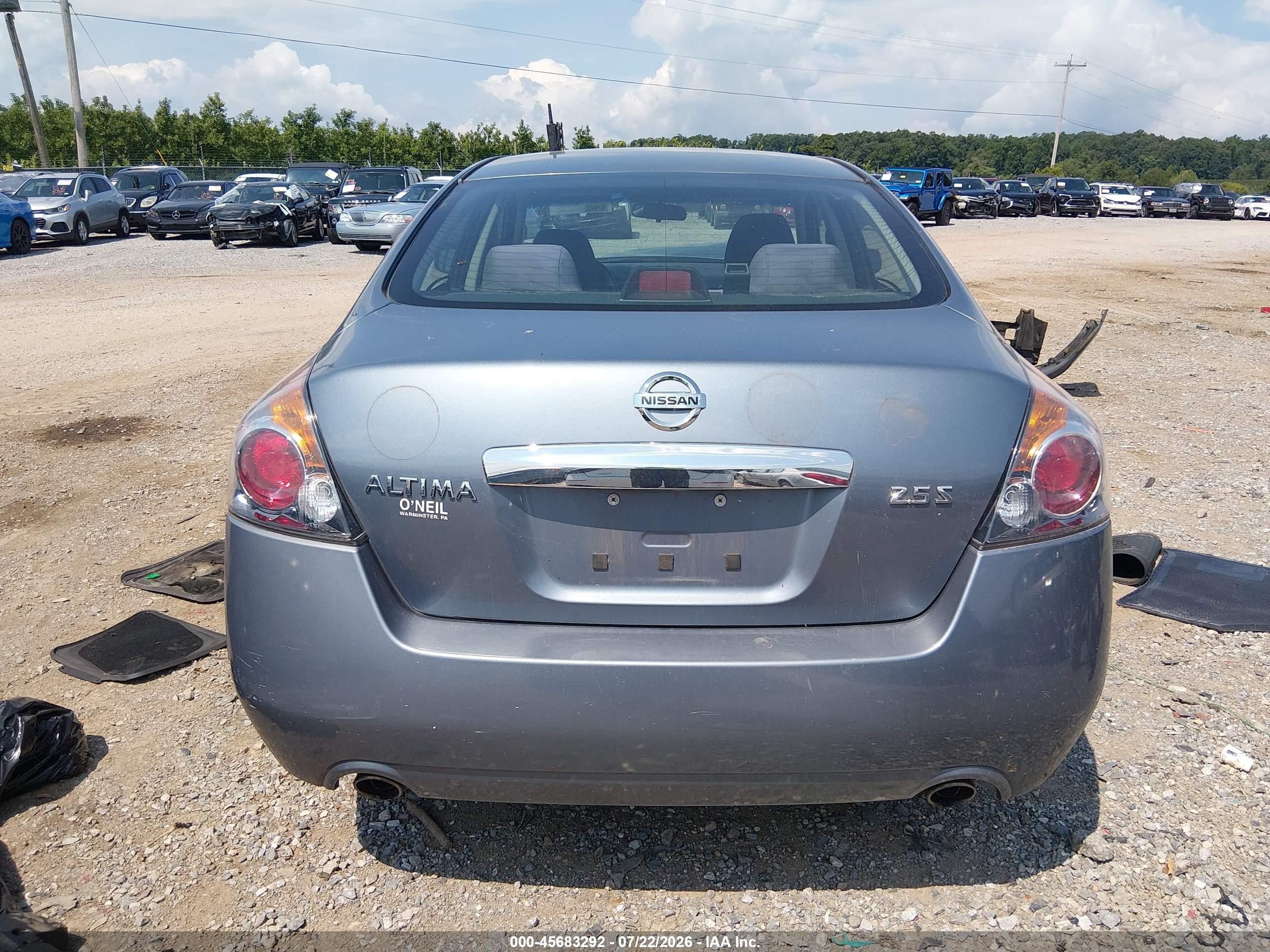 2012 Nissan Altima 2.5 S Gray vin: 1N4AL2APXCN428383