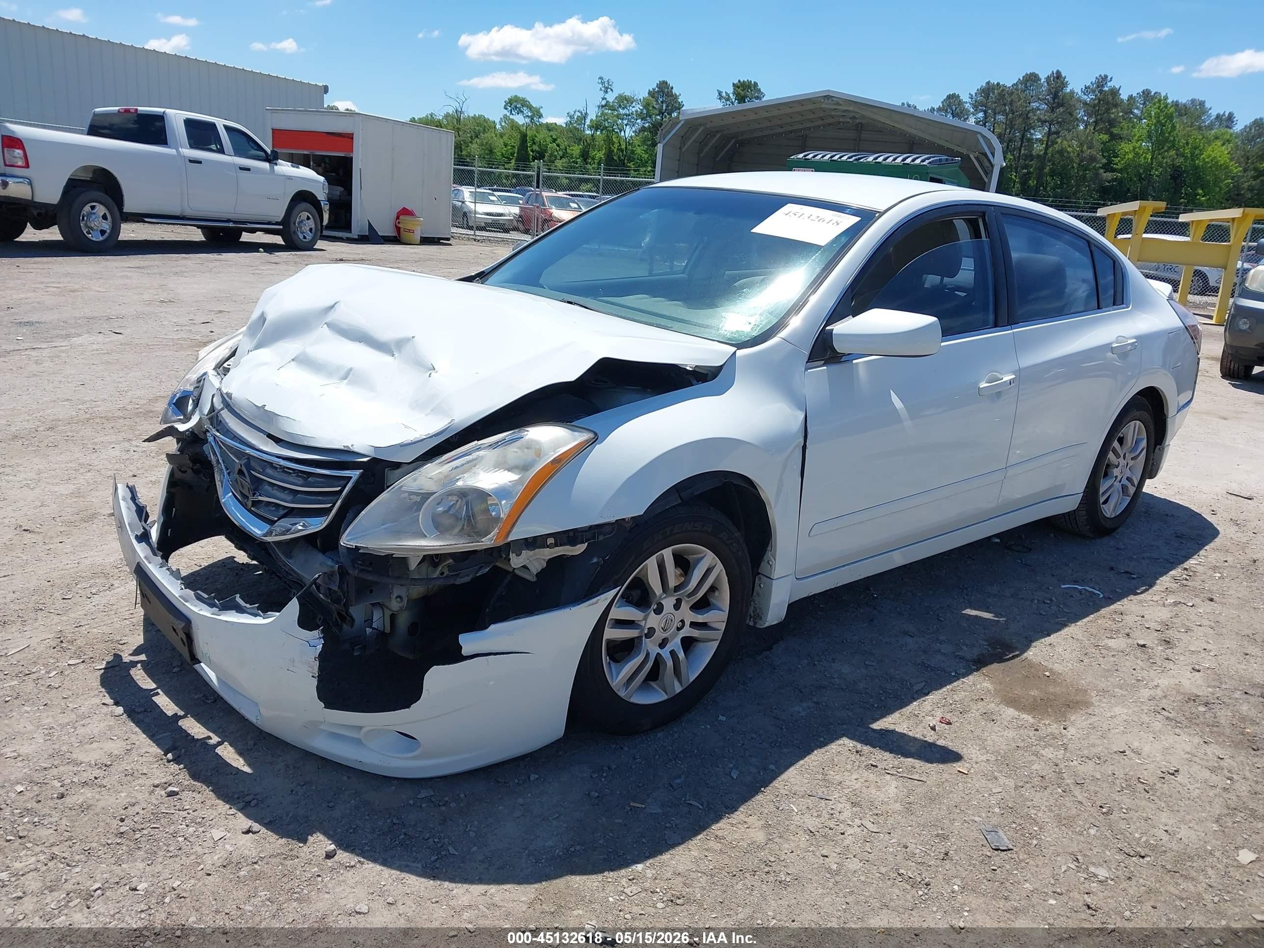 2012 Nissan Altima 2.5 S Белый vin: 1N4AL2APXCN456880