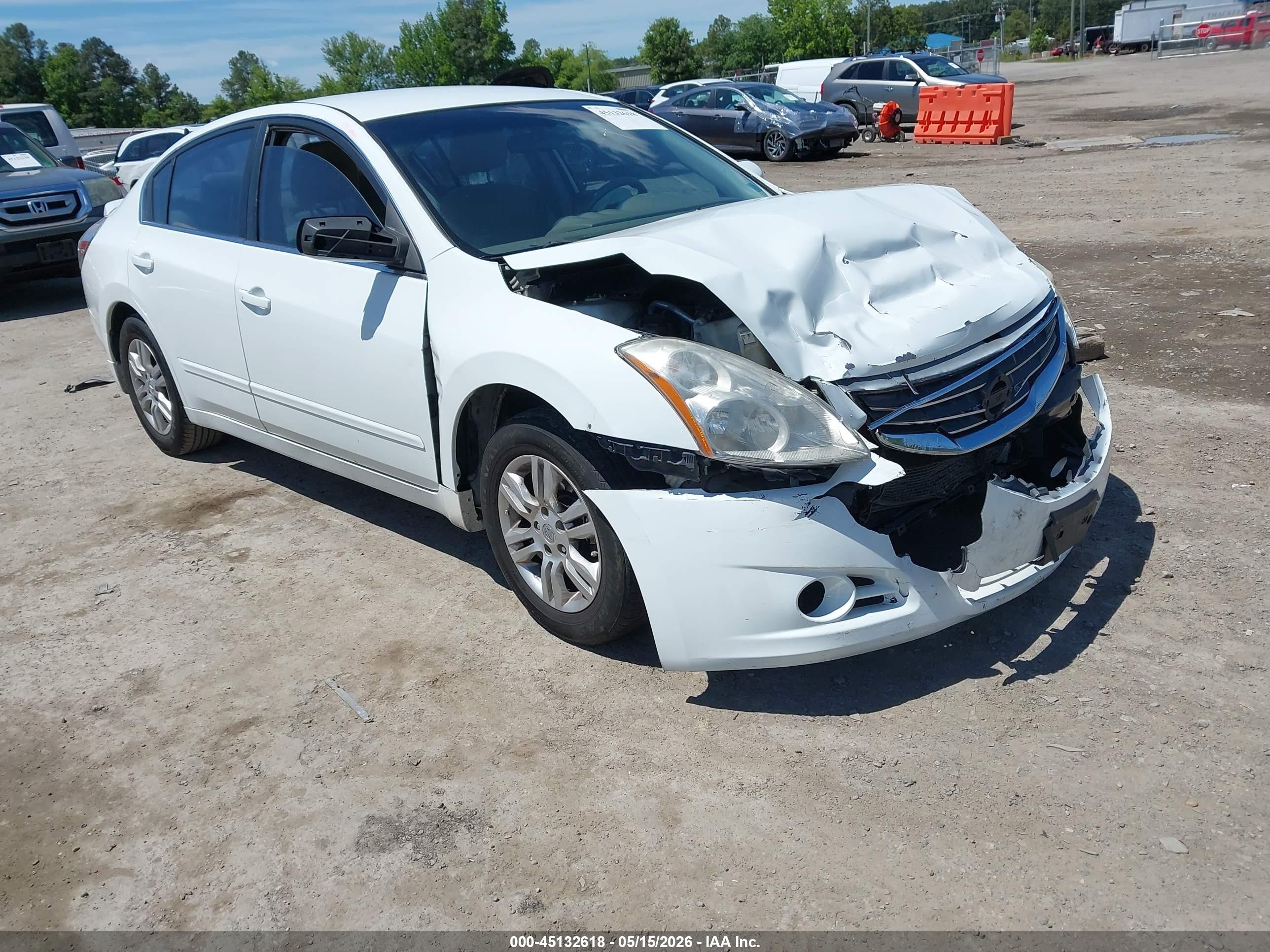 2012 Nissan Altima 2.5 S White vin: 1N4AL2APXCN456880