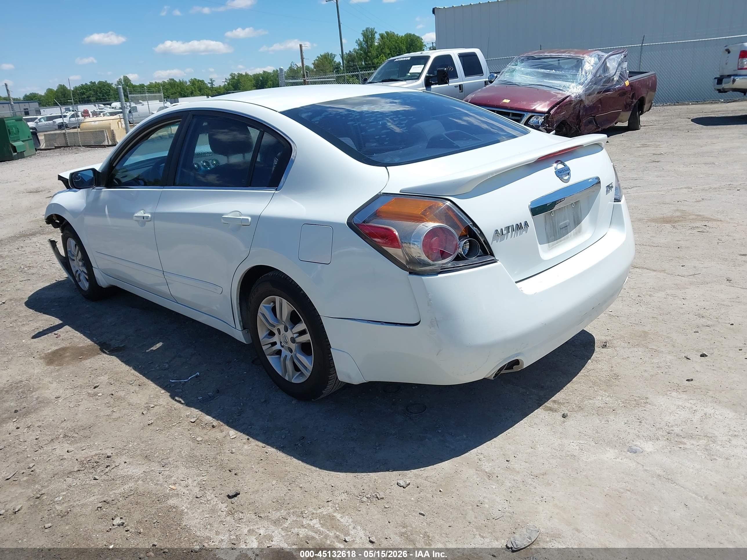 2012 Nissan Altima 2.5 S Белый vin: 1N4AL2APXCN456880
