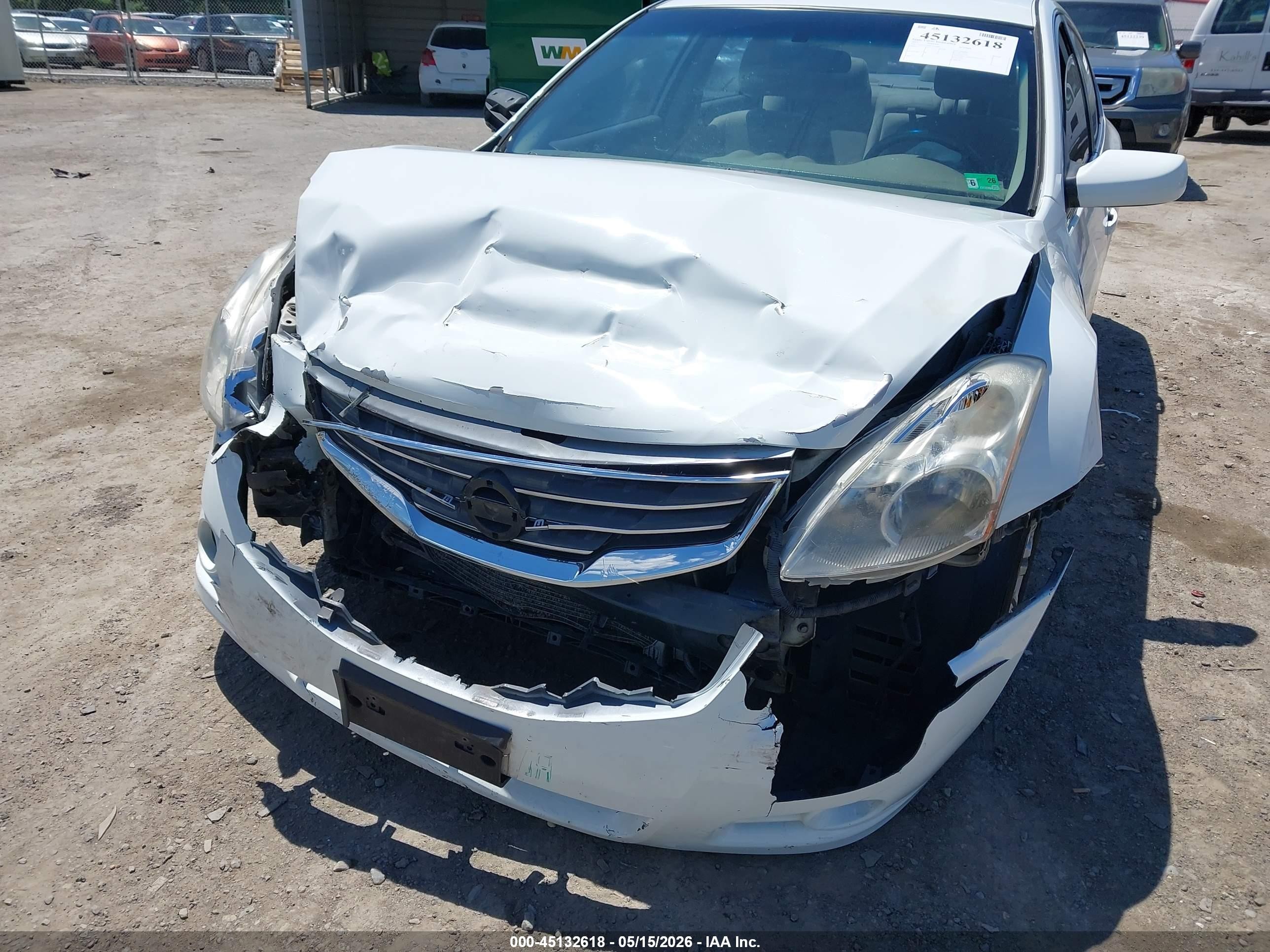 2012 Nissan Altima 2.5 S Белый vin: 1N4AL2APXCN456880