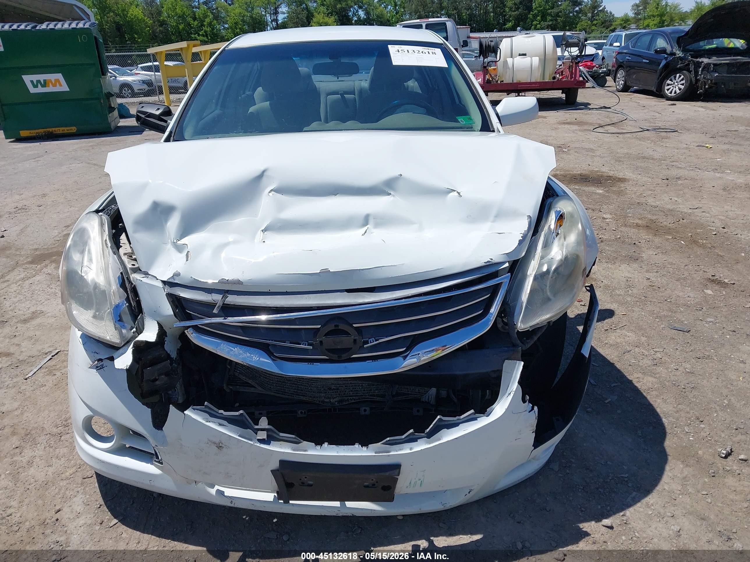 2012 Nissan Altima 2.5 S Белый vin: 1N4AL2APXCN456880
