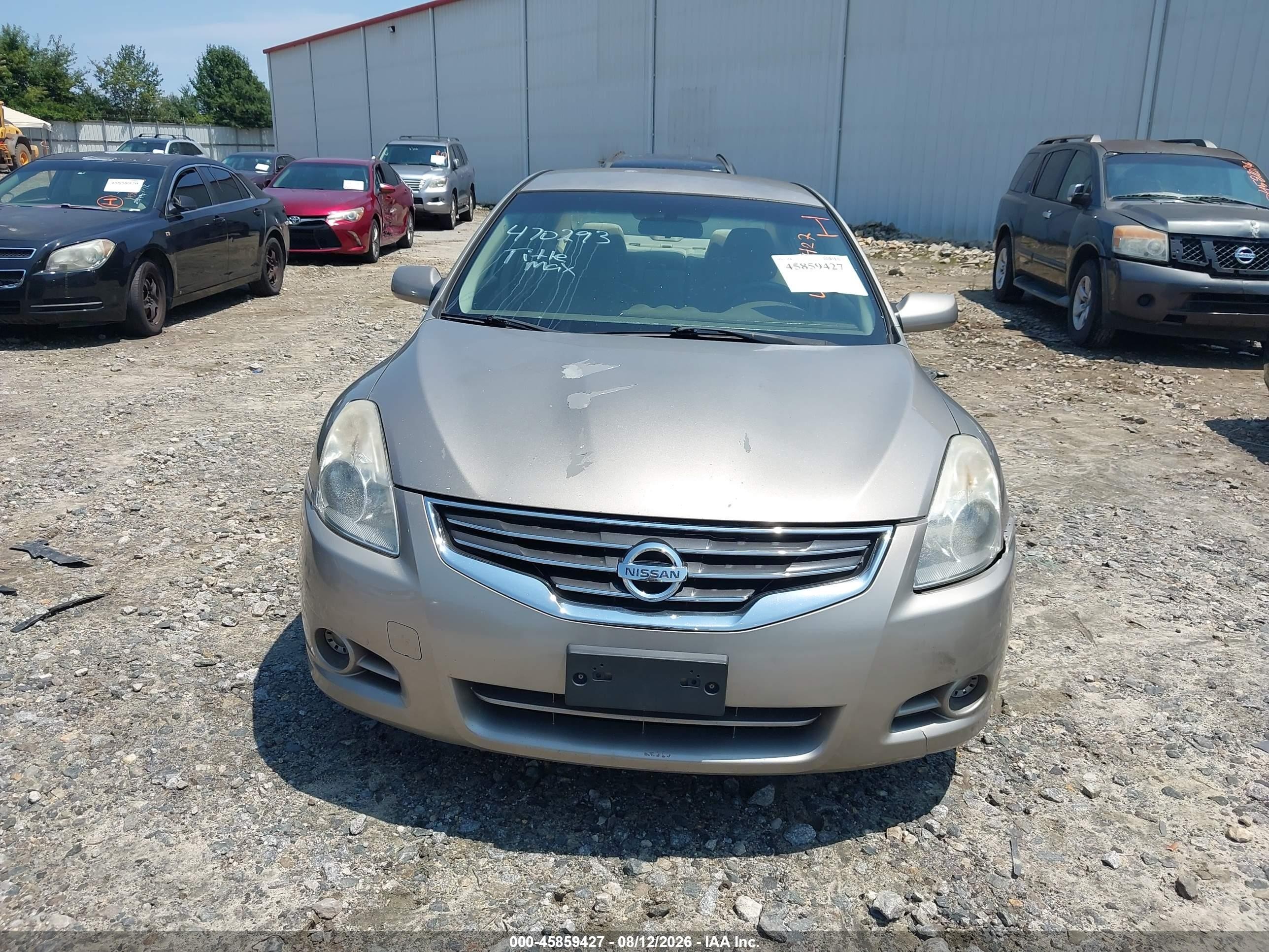 2012 Nissan Altima 2.5 S Tan vin: 1N4AL2APXCN470293