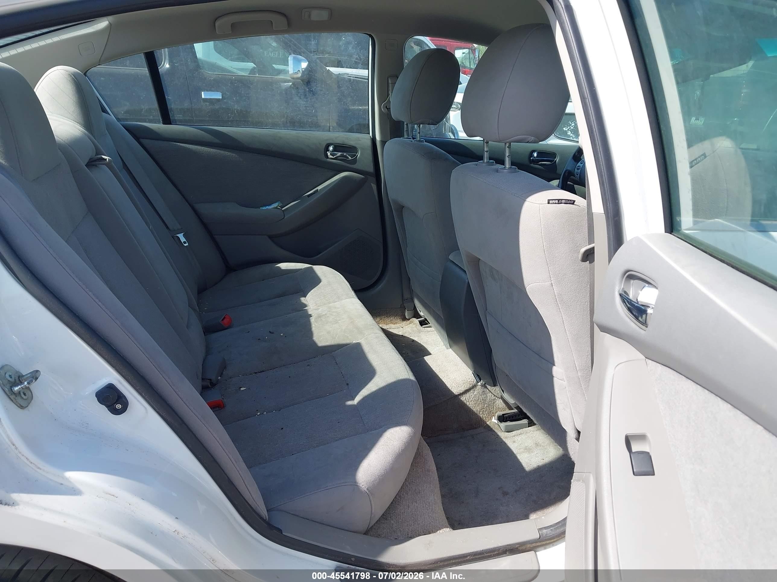 2012 Nissan Altima 2.5 S White vin: 1N4AL2APXCN473680