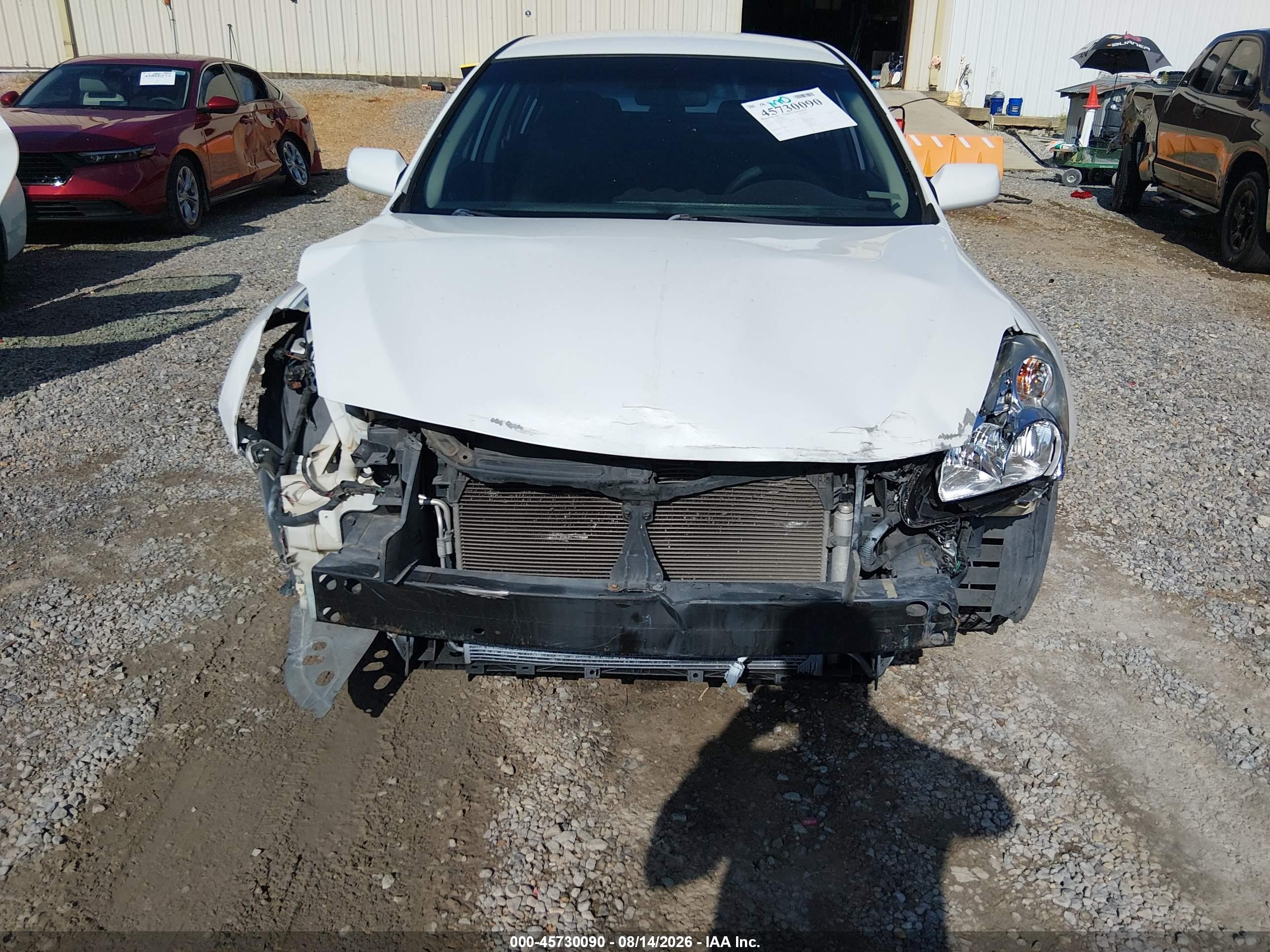 2012 Nissan Altima 2.5 S White vin: 1N4AL2APXCN486753
